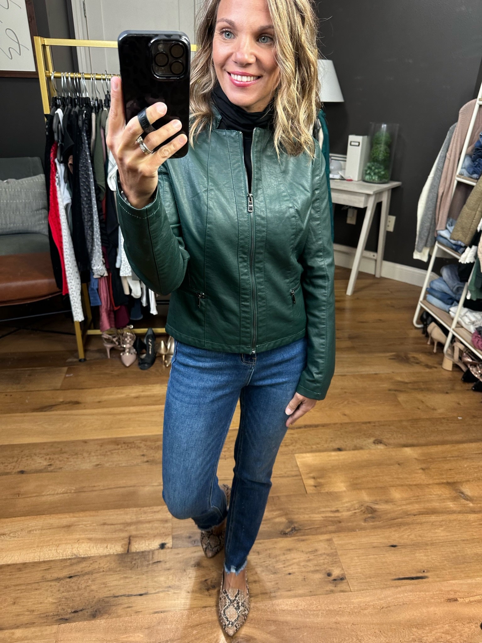 Down The Road Moto Faux-Leather Jacket - Multiple Options-Jackets-Coalition LA L16OF2-Anna Kaytes Boutique, Women's Fashion Boutique in Grinnell, Iowa