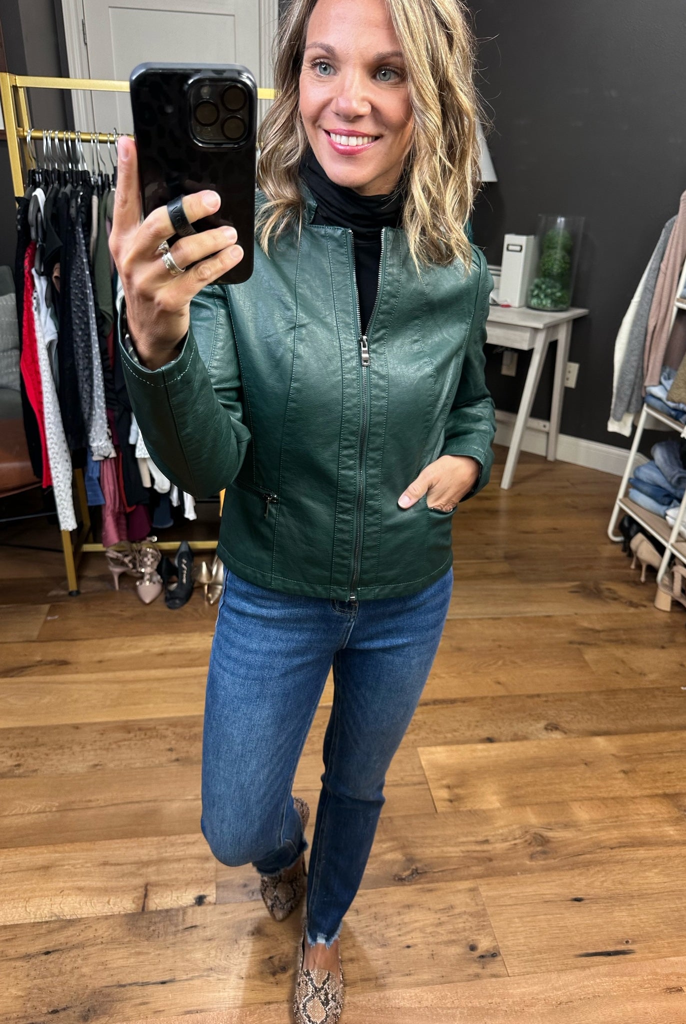 Down The Road Moto Faux-Leather Jacket - Multiple Options-Jackets-Coalition LA L16OF2-Anna Kaytes Boutique, Women's Fashion Boutique in Grinnell, Iowa