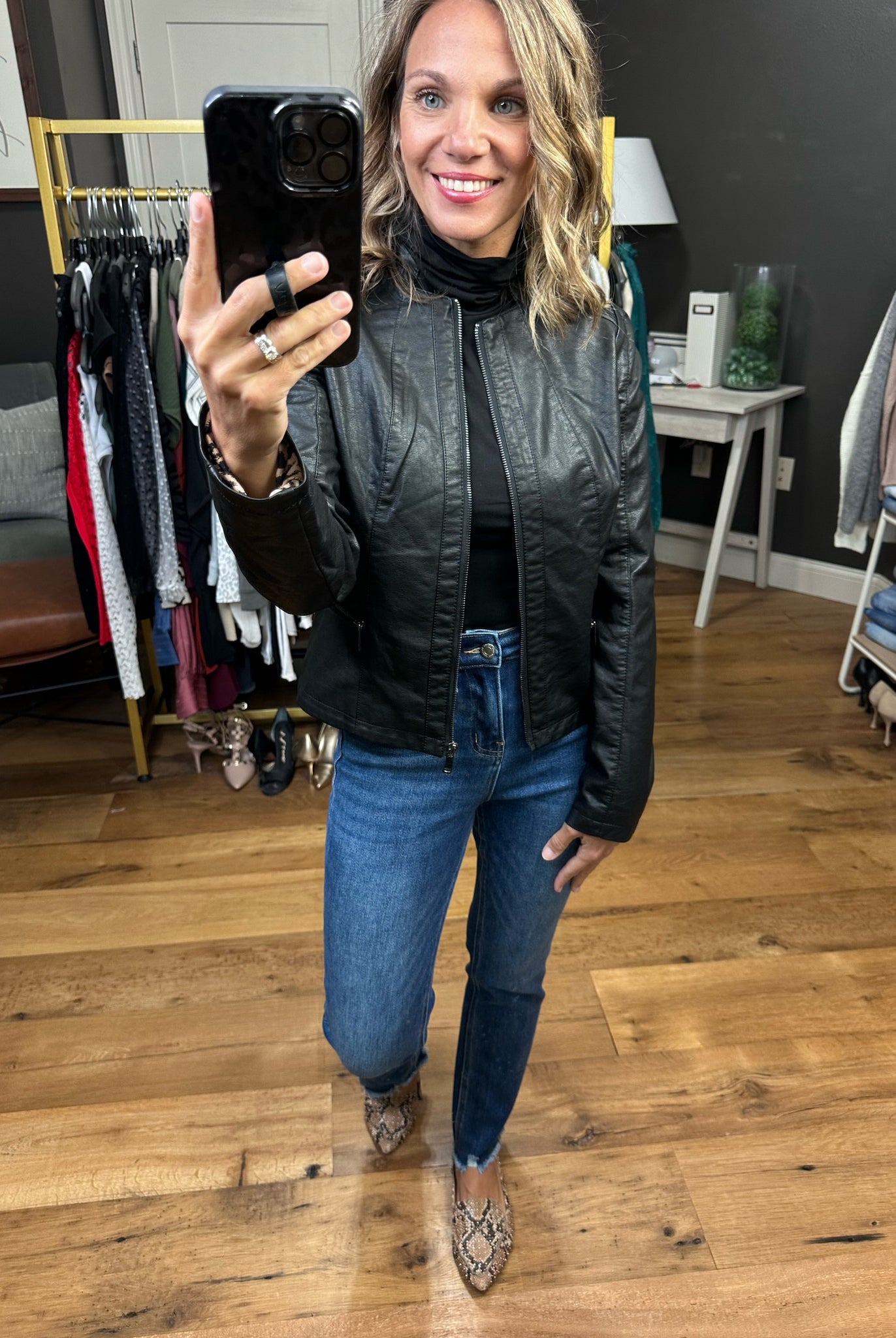 Down The Road Moto Faux-Leather Jacket - Multiple Options-Jackets-Coalition LA L16OF2-Anna Kaytes Boutique, Women's Fashion Boutique in Grinnell, Iowa