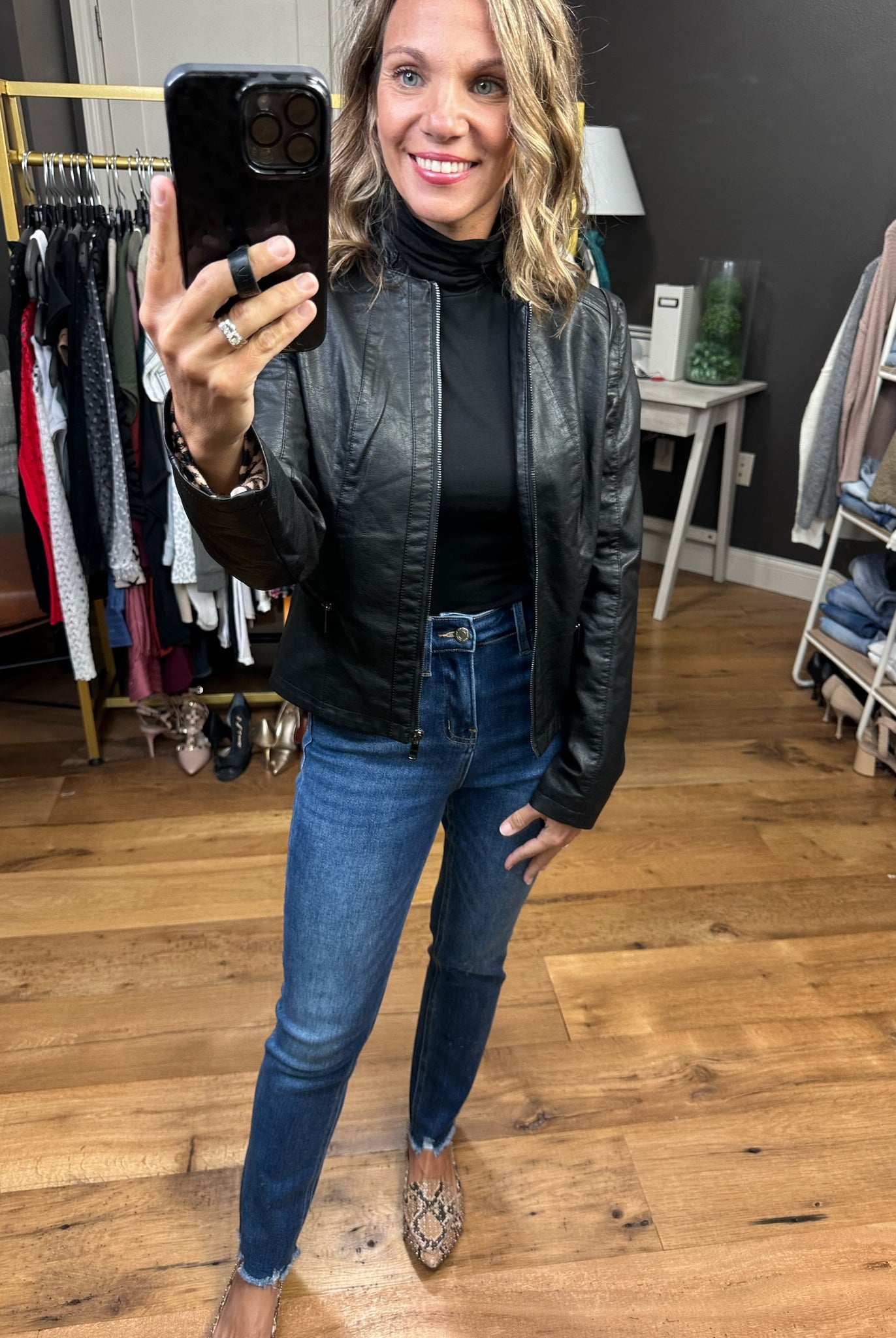 Down The Road Moto Faux-Leather Jacket - Multiple Options-Jackets-Coalition LA L16OF2-Anna Kaytes Boutique, Women's Fashion Boutique in Grinnell, Iowa