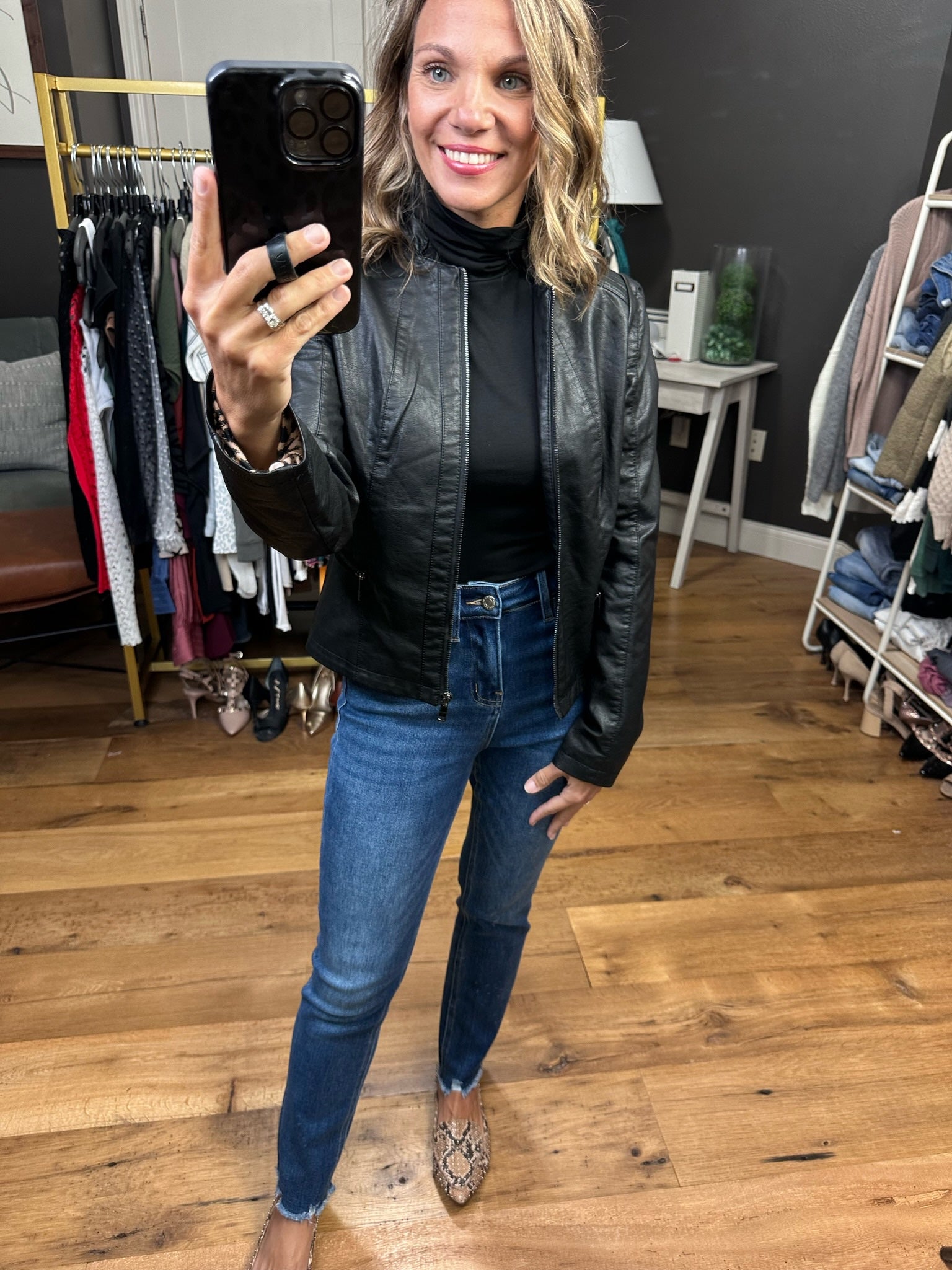 Down The Road Moto Faux-Leather Jacket - Multiple Options-Jackets-Coalition LA L16OF2-Anna Kaytes Boutique, Women's Fashion Boutique in Grinnell, Iowa