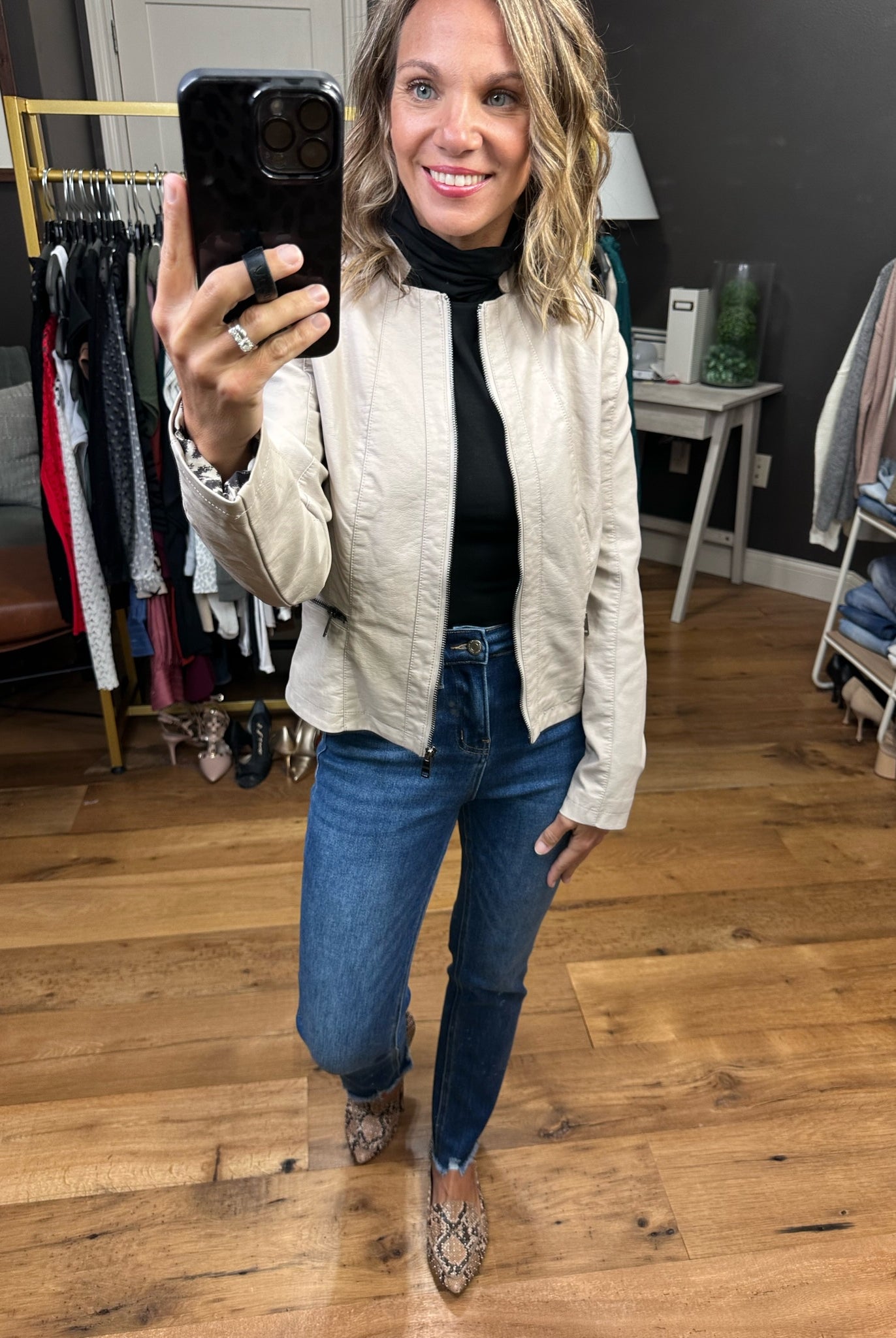 Down The Road Moto Faux-Leather Jacket - Multiple Options-Jackets-Coalition LA L16OF2-Anna Kaytes Boutique, Women's Fashion Boutique in Grinnell, Iowa