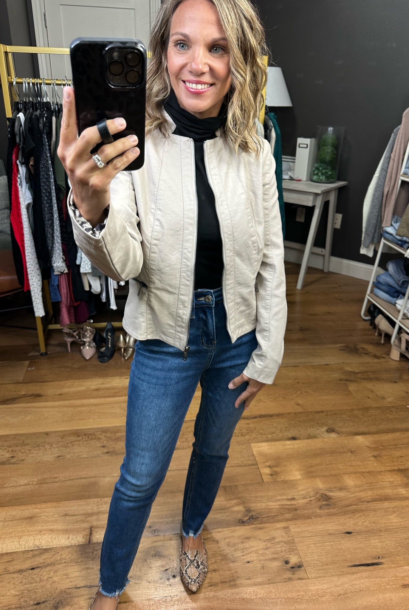 Down The Road Moto Faux-Leather Jacket - Multiple Options-Jackets-Coalition LA L16OF2-Anna Kaytes Boutique, Women's Fashion Boutique in Grinnell, Iowa