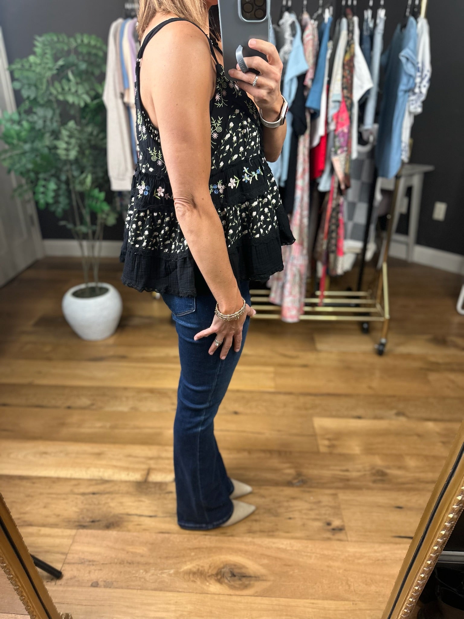 Sweet Attentions Floral Top-Sleeveless-POL-Anna Kaytes Boutique, Women's Fashion Boutique in Grinnell, Iowa