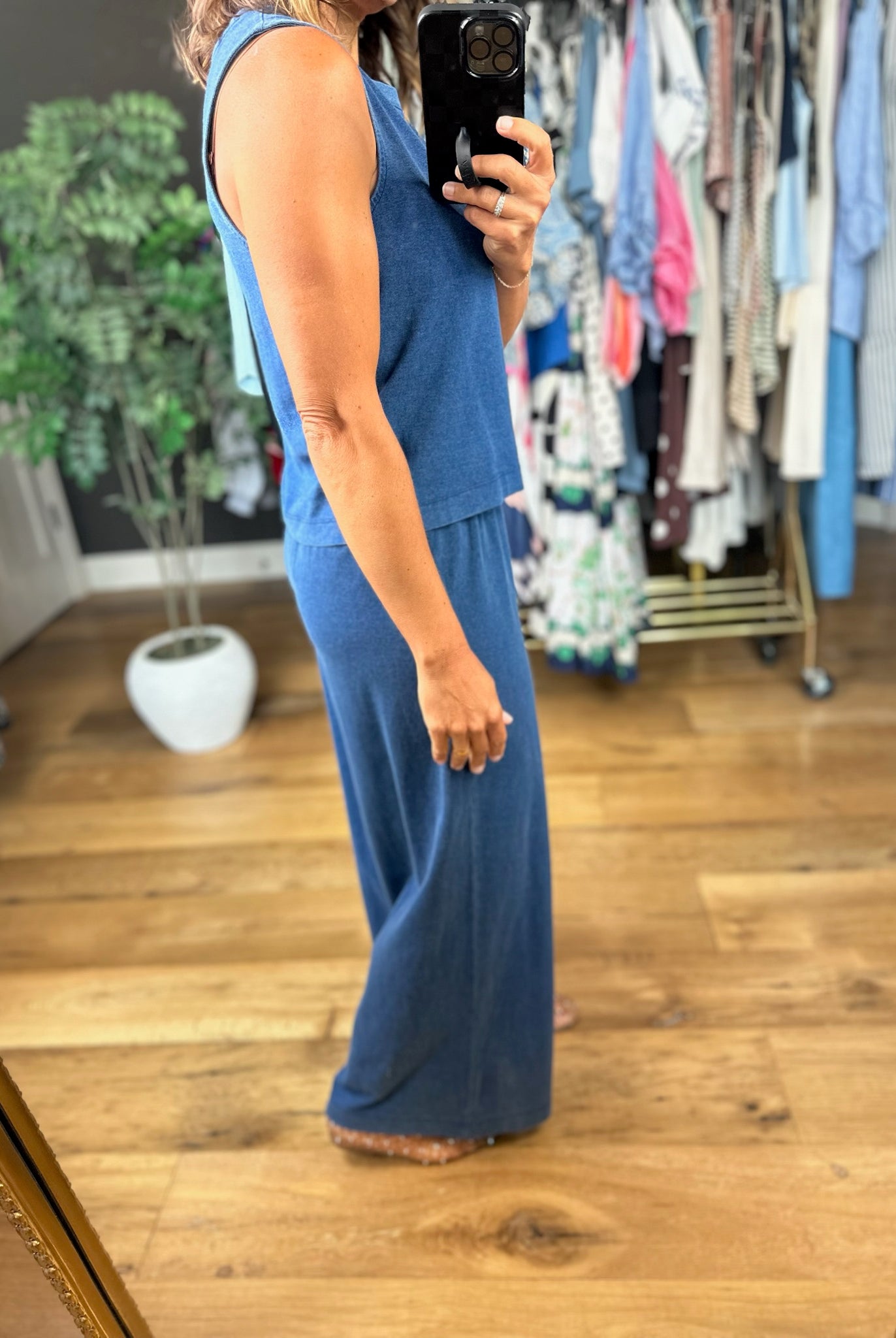 Z Supply Sloane Jersey Denim Top + Scout Jersey Denim Pant-Two Piece Set-Z Supply-Anna Kaytes Boutique, Women's Fashion Boutique in Grinnell, Iowa