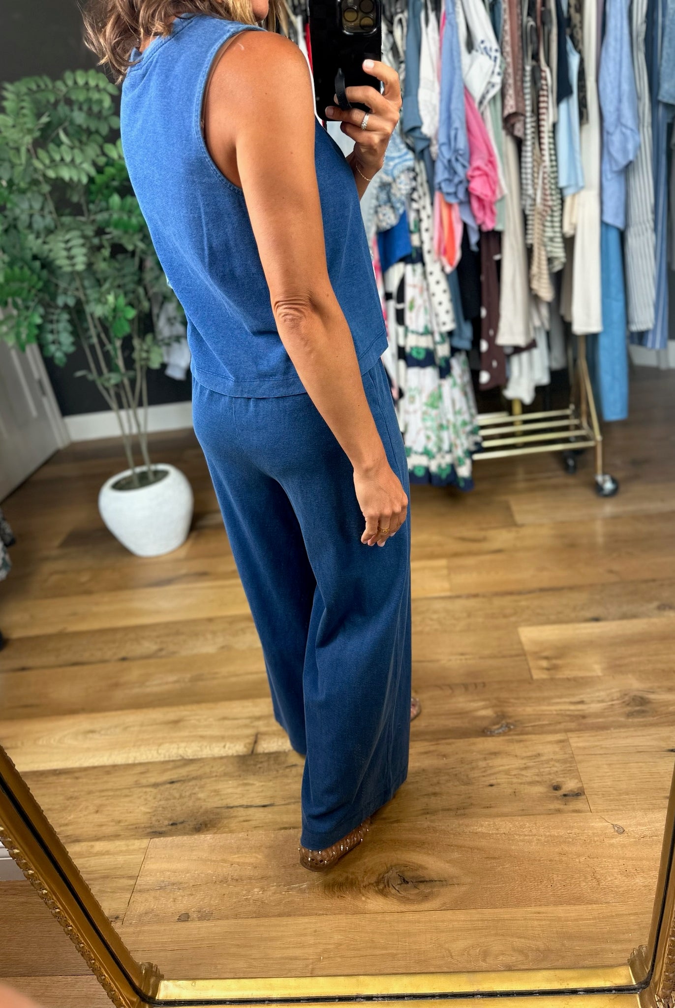 Z Supply Sloane Jersey Denim Top + Scout Jersey Denim Pant-Two Piece Set-Z Supply-Anna Kaytes Boutique, Women's Fashion Boutique in Grinnell, Iowa