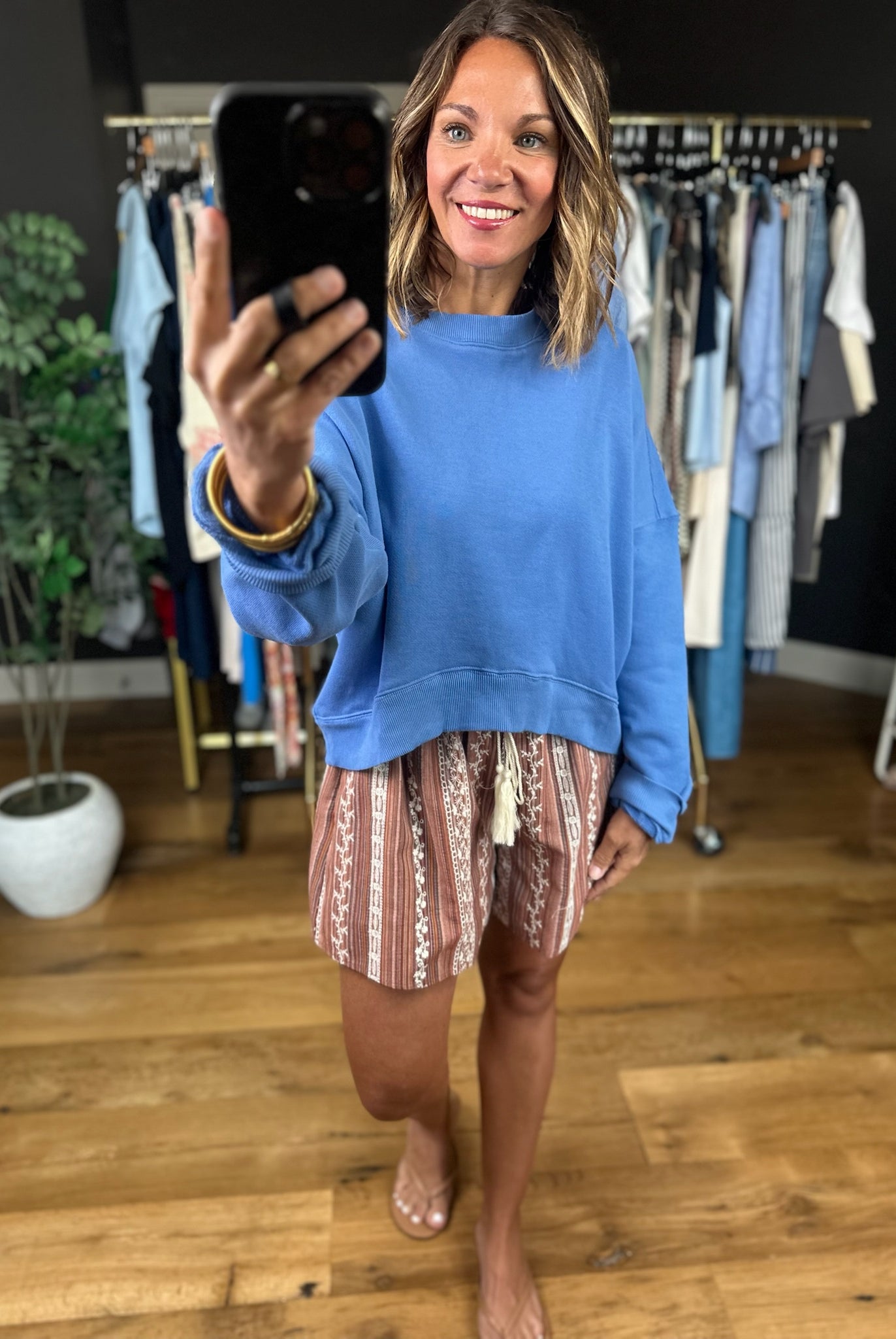 Catch Me Knit Cropped Crew-Sweaters-Wishlist-Anna Kaytes Boutique, Women's Fashion Boutique in Grinnell, Iowa