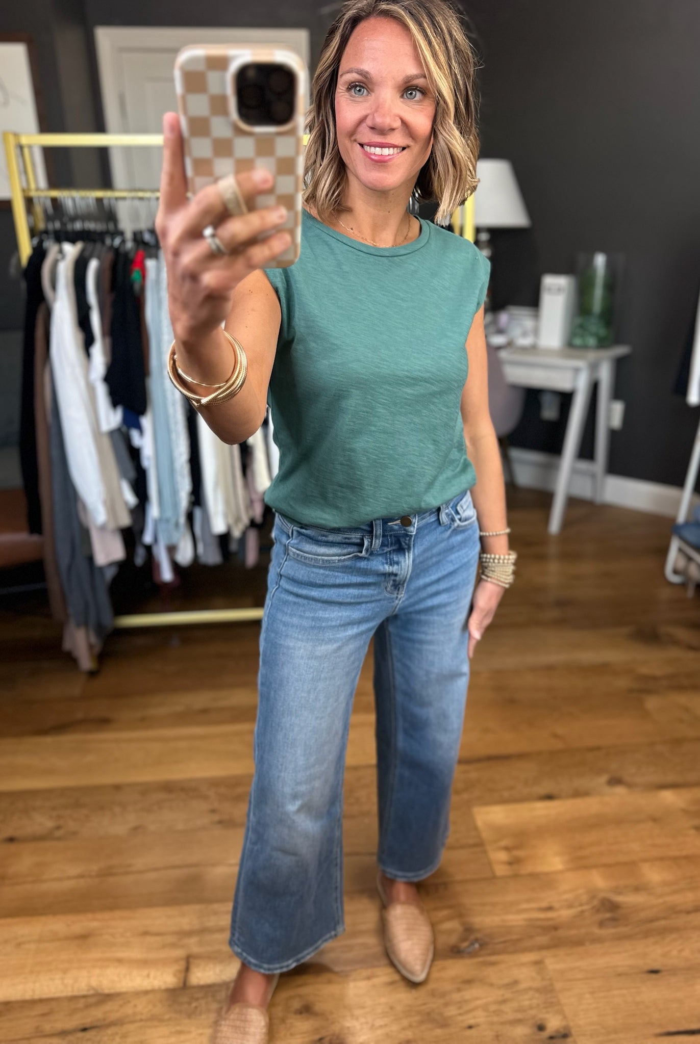 The Janey Wide-Leg Crop Denim-Flying Monkey-Anna Kaytes Boutique, Women's Fashion Boutique in Grinnell, Iowa