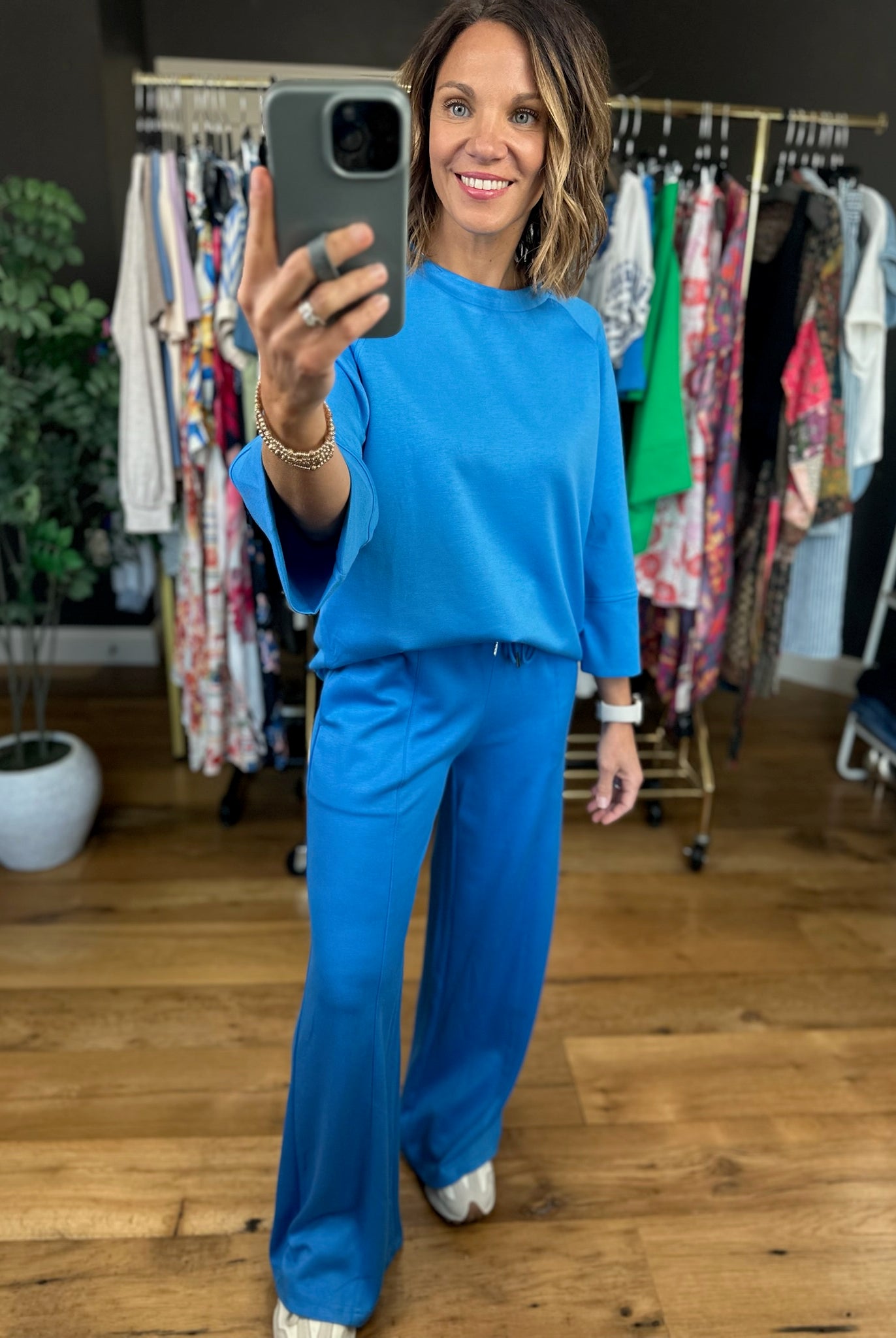 Made New Scuba 2-Piece Set-Pants-Umgee-Anna Kaytes Boutique, Women's Fashion Boutique in Grinnell, Iowa