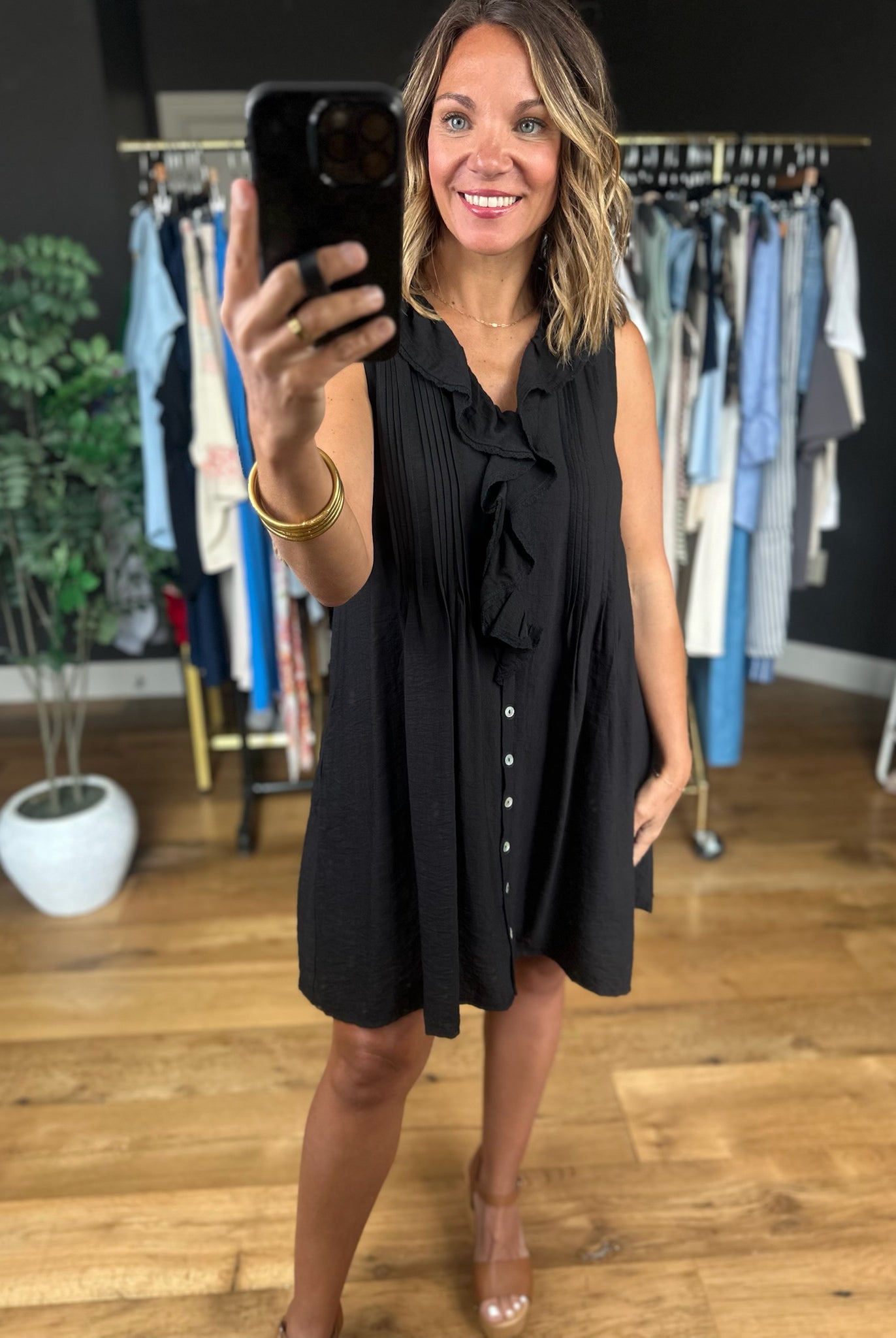 Night Out Pocket Dress-Dresses-Entro-Anna Kaytes Boutique, Women's Fashion Boutique in Grinnell, Iowa
