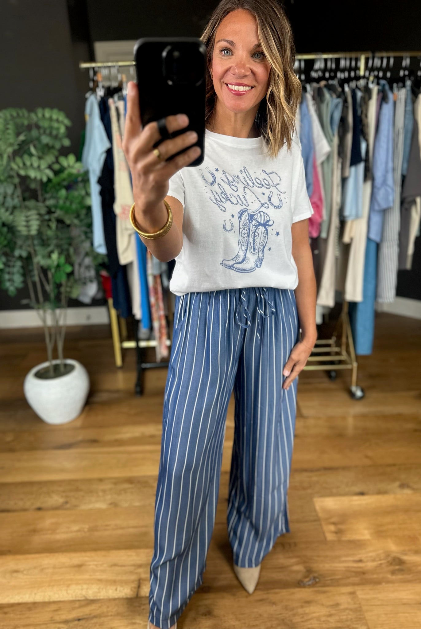 Normal Life Striped Pant-Pants-Glam-Anna Kaytes Boutique, Women's Fashion Boutique in Grinnell, Iowa