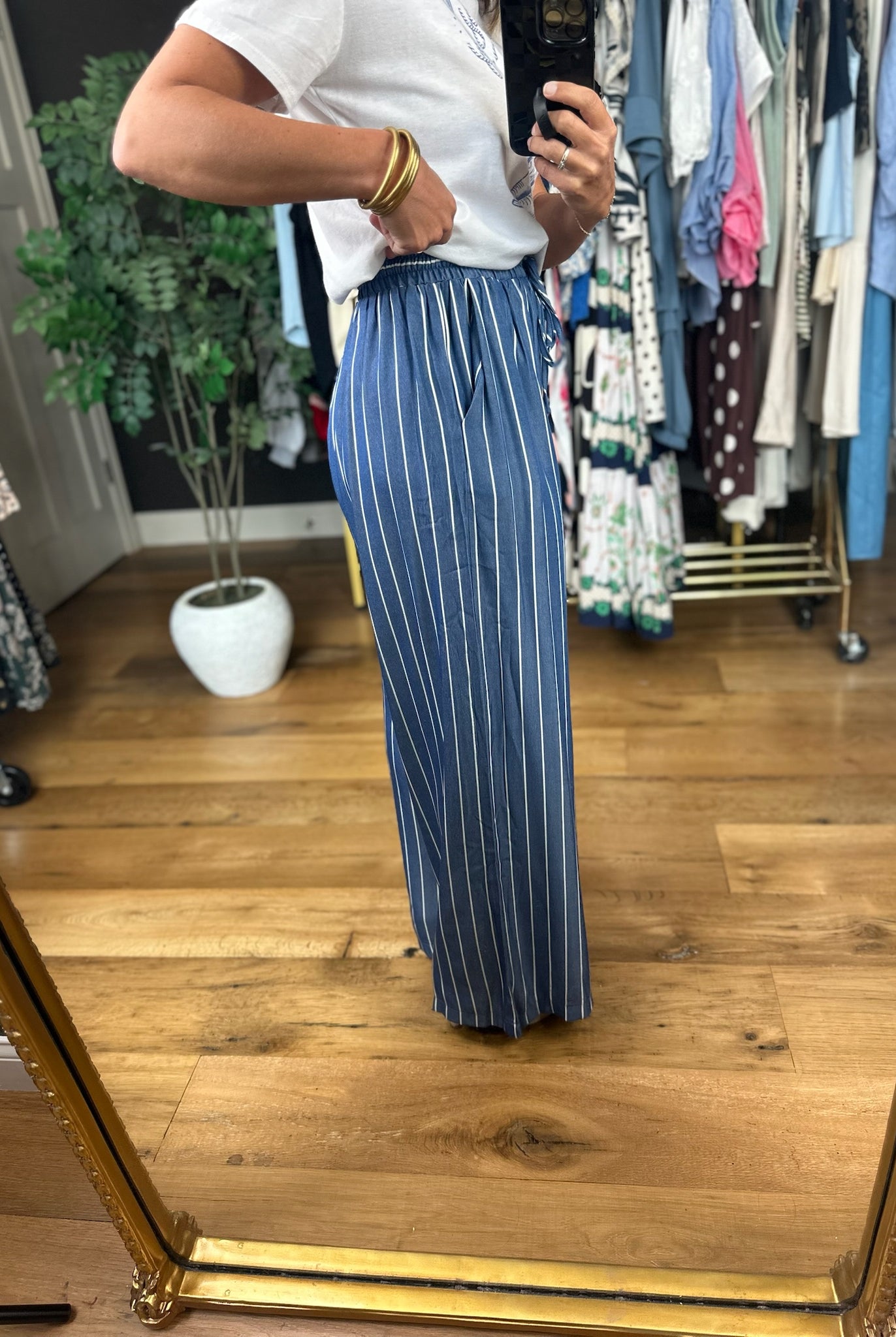 Normal Life Striped Pant-Pants-Glam-Anna Kaytes Boutique, Women's Fashion Boutique in Grinnell, Iowa
