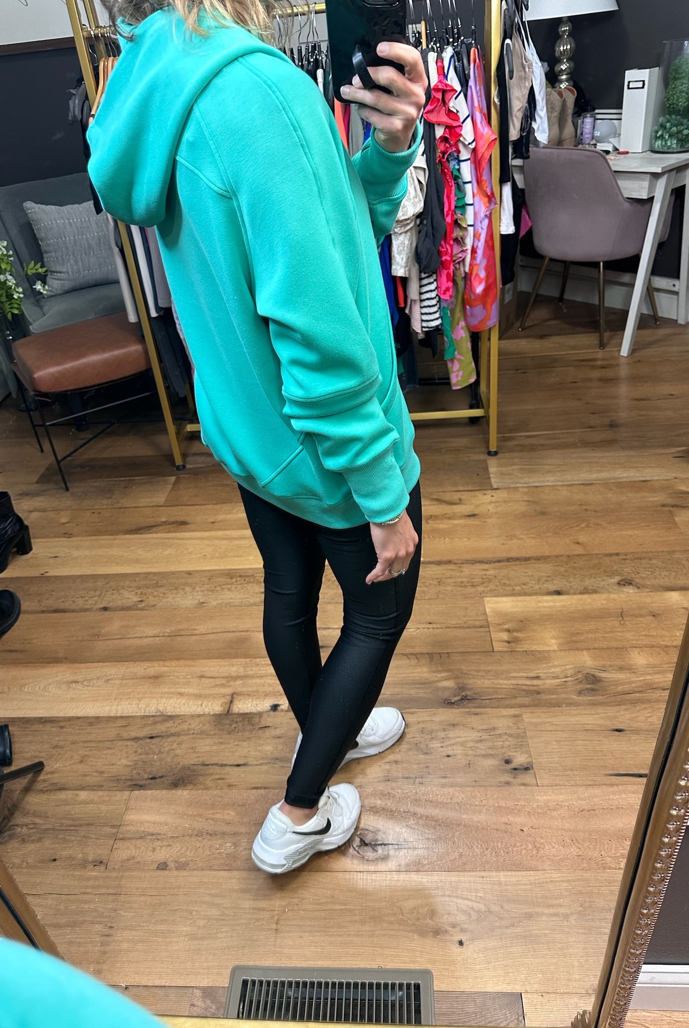 Later On Scuba 1/4 Zip Hoodie - Multiple Options-Hoodies-Yelete TP2514-Anna Kaytes Boutique, Women's Fashion Boutique in Grinnell, Iowa