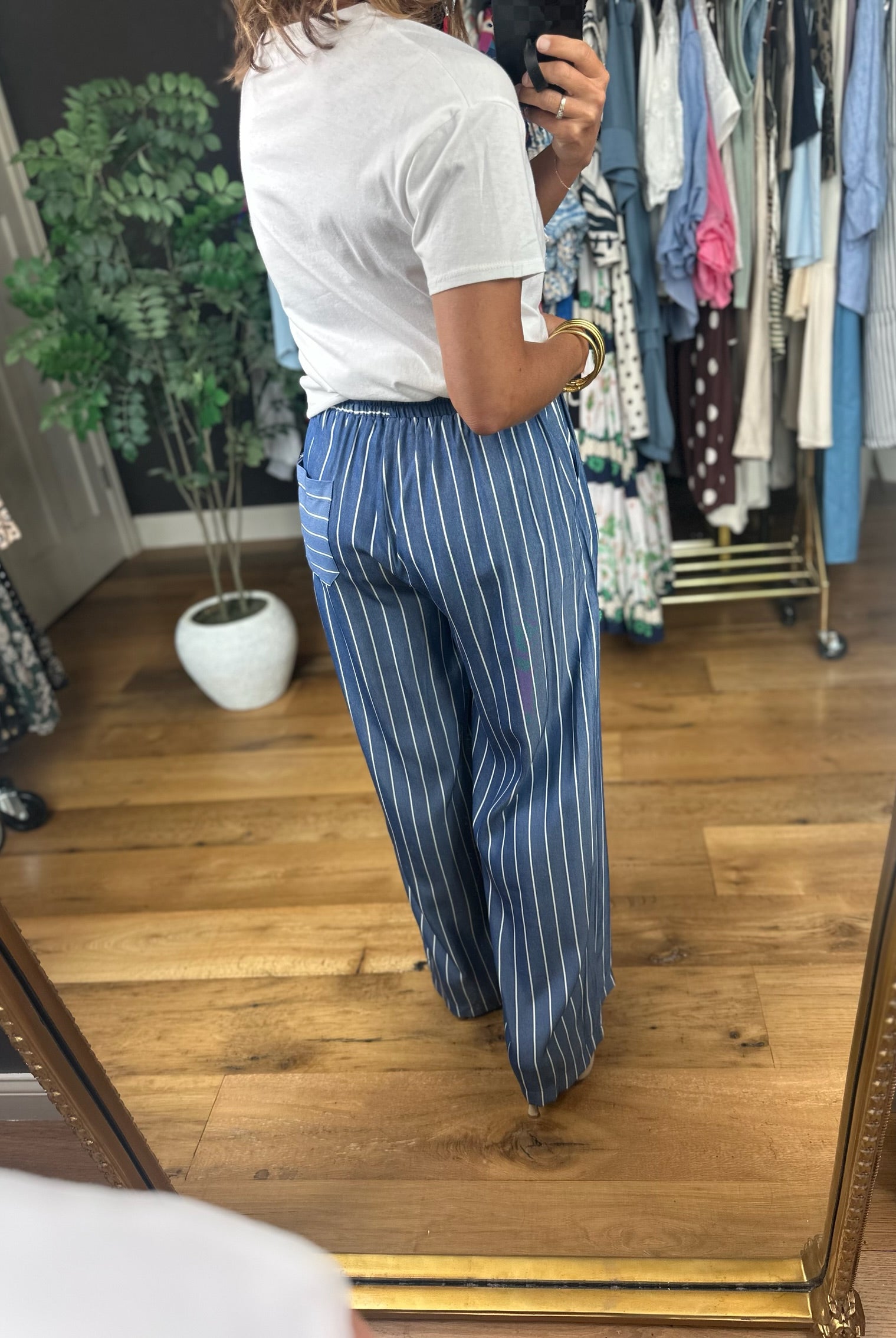 Normal Life Striped Pant-Pants-Glam-Anna Kaytes Boutique, Women's Fashion Boutique in Grinnell, Iowa