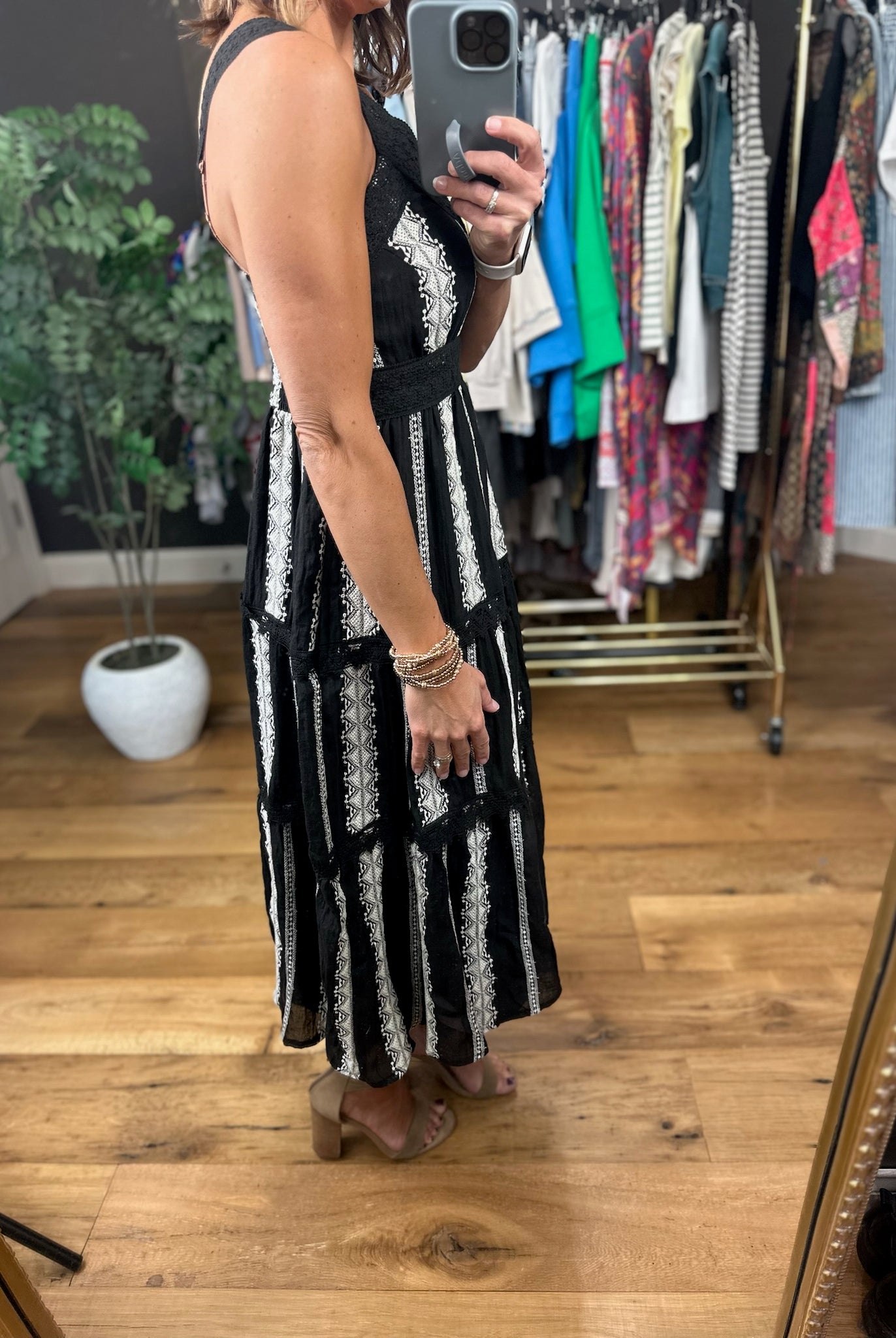 Whisked Away Crochet-Detail Dress-Dresses-Anna Kaytes Boutique-Anna Kaytes Boutique, Women's Fashion Boutique in Grinnell, Iowa