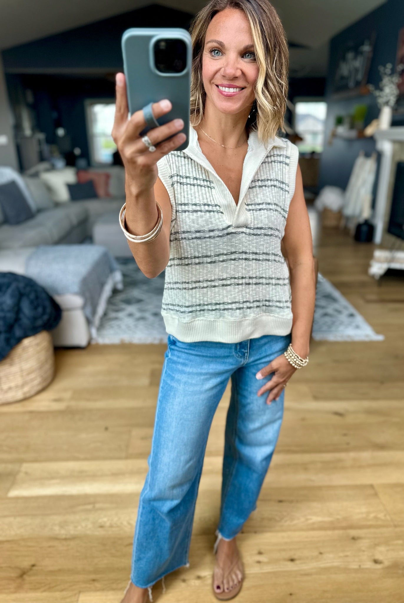 Whisper Of Summer Knit Top-By Together-Anna Kaytes Boutique, Women's Fashion Boutique in Grinnell, Iowa