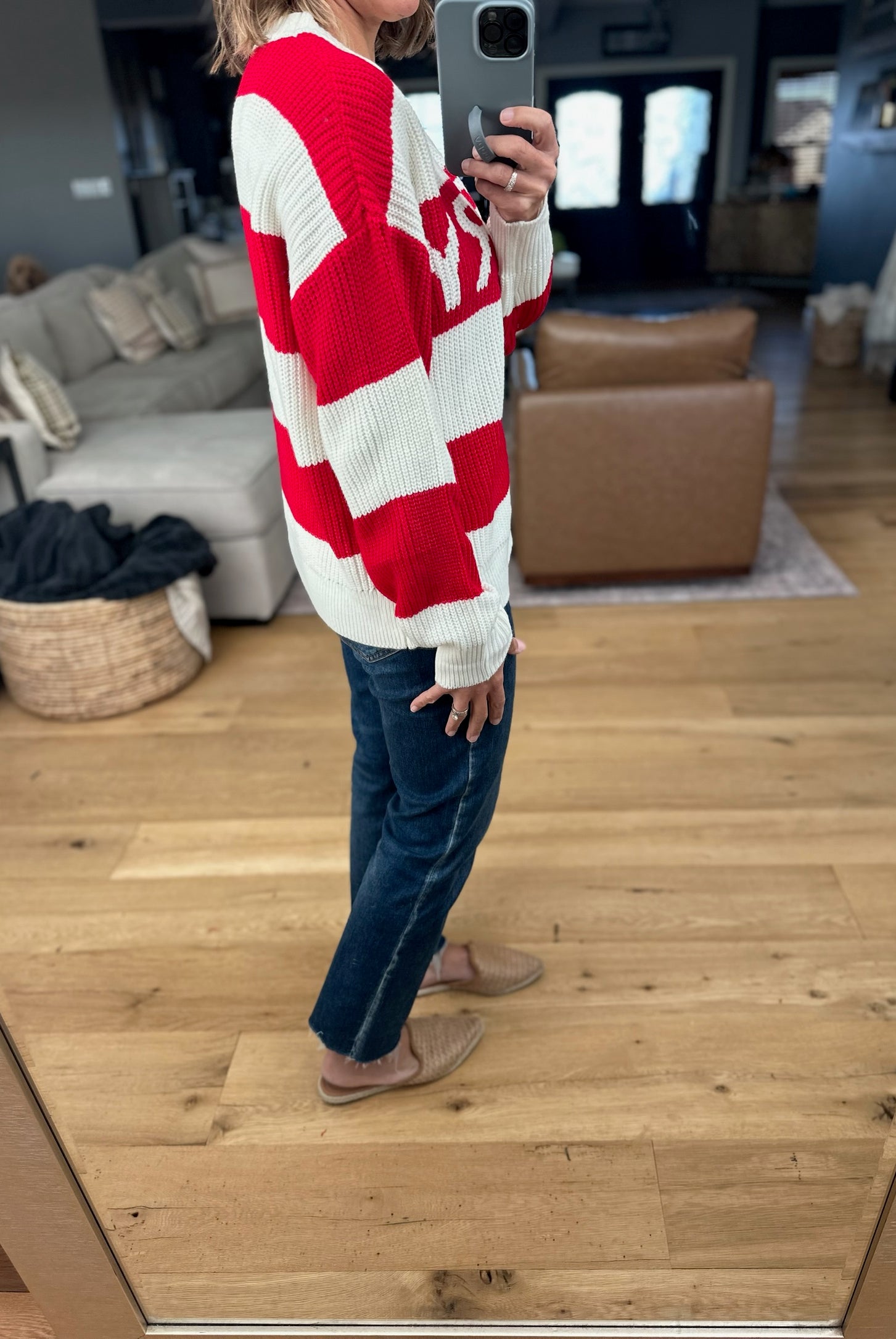 Merry Knit Crew Sweater-Sweaters-Wishlist-Anna Kaytes Boutique, Women's Fashion Boutique in Grinnell, Iowa