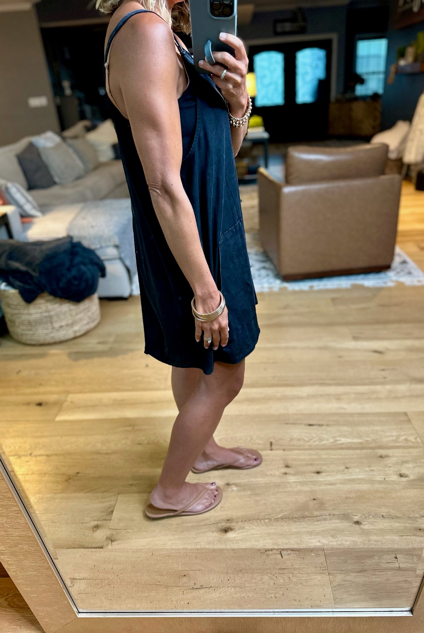 Out & About Dress With Romper Lining-Rompers-Very J-Anna Kaytes Boutique, Women's Fashion Boutique in Grinnell, Iowa