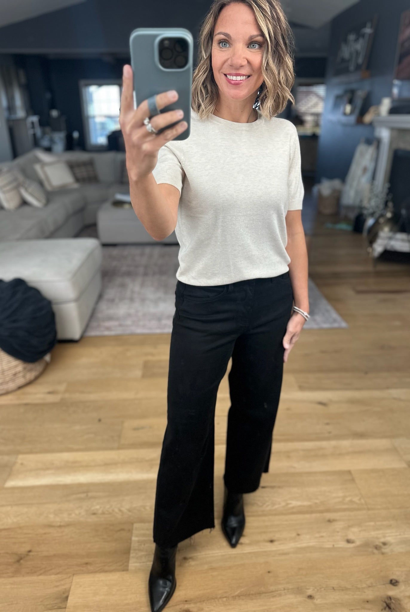 The Leilani High-Rise Wide-Leg Crop Denim-Jeans-Vervet-Anna Kaytes Boutique, Women's Fashion Boutique in Grinnell, Iowa