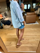 Chasing Clouds Button-Down Top-Be Cool-Anna Kaytes Boutique, Women's Fashion Boutique in Grinnell, Iowa