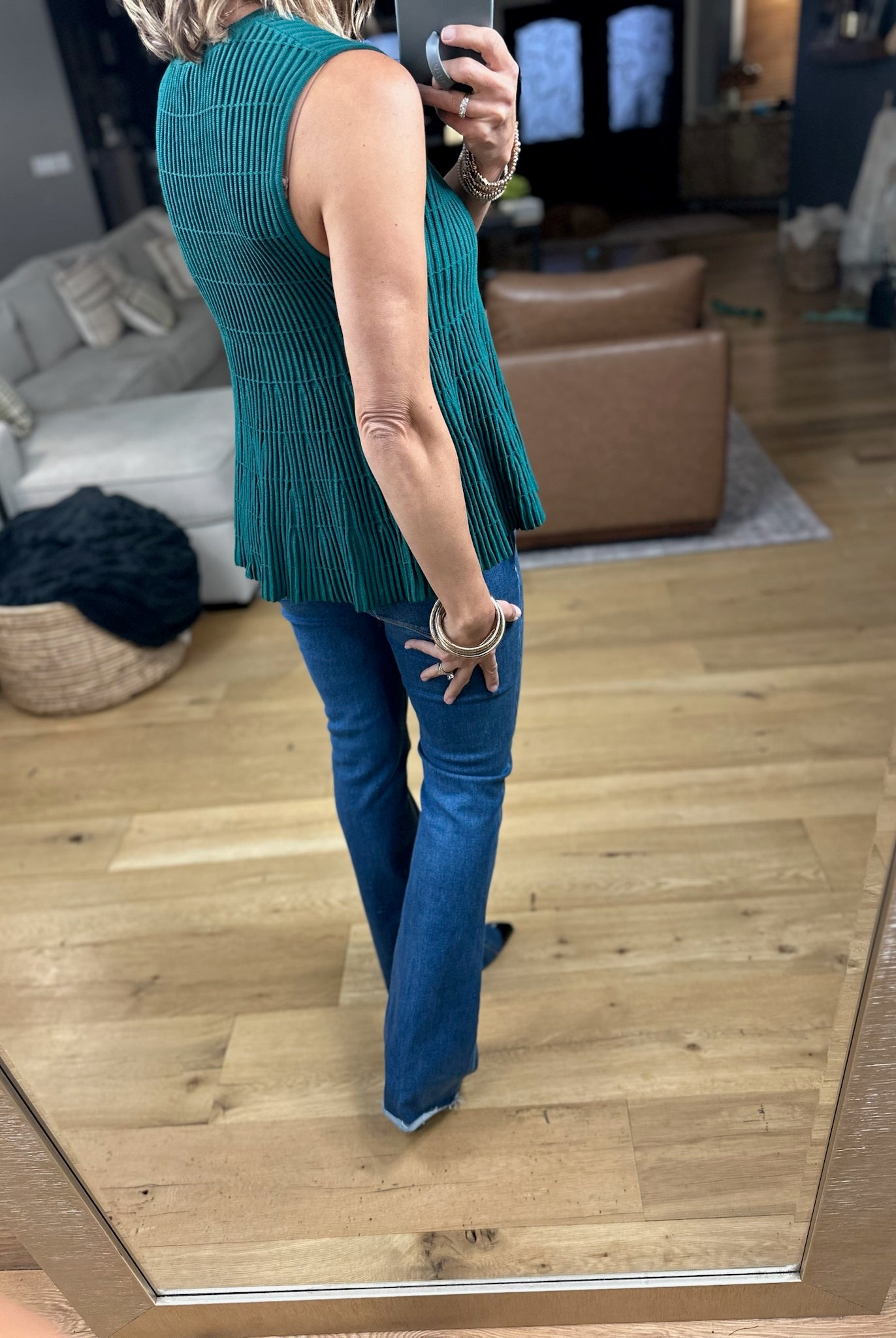 Something Better Peplum Textured Top-Sweaters-Wishlist-Anna Kaytes Boutique, Women's Fashion Boutique in Grinnell, Iowa