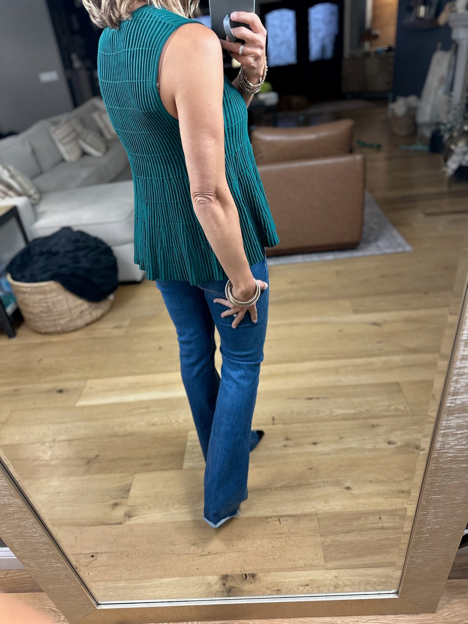 Something Better Peplum Textured Top-Sweaters-Wishlist-Anna Kaytes Boutique, Women's Fashion Boutique in Grinnell, Iowa