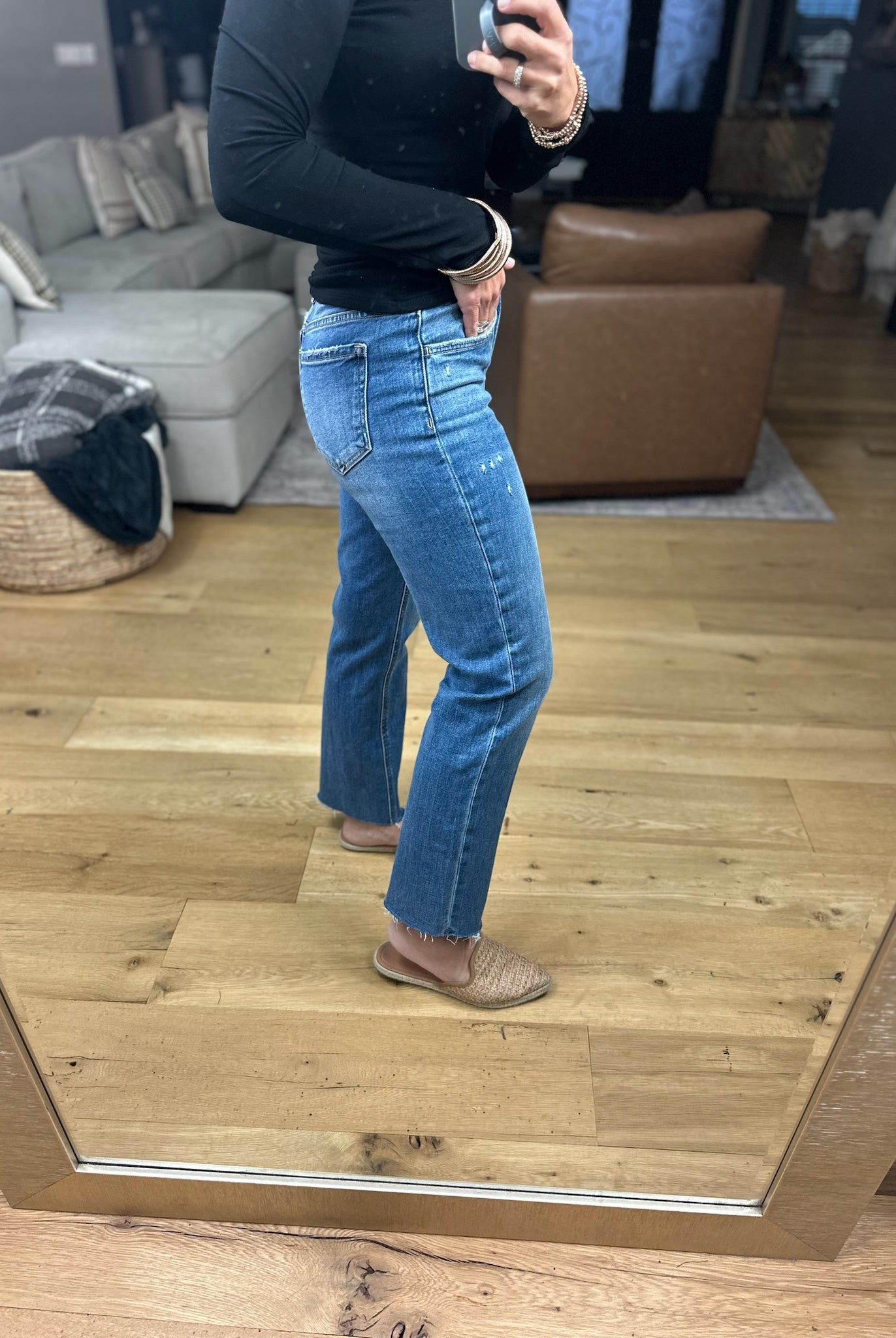 The Emily Mid-Rise Ankle Straight Denim-Jeans-Vervet-Anna Kaytes Boutique, Women's Fashion Boutique in Grinnell, Iowa