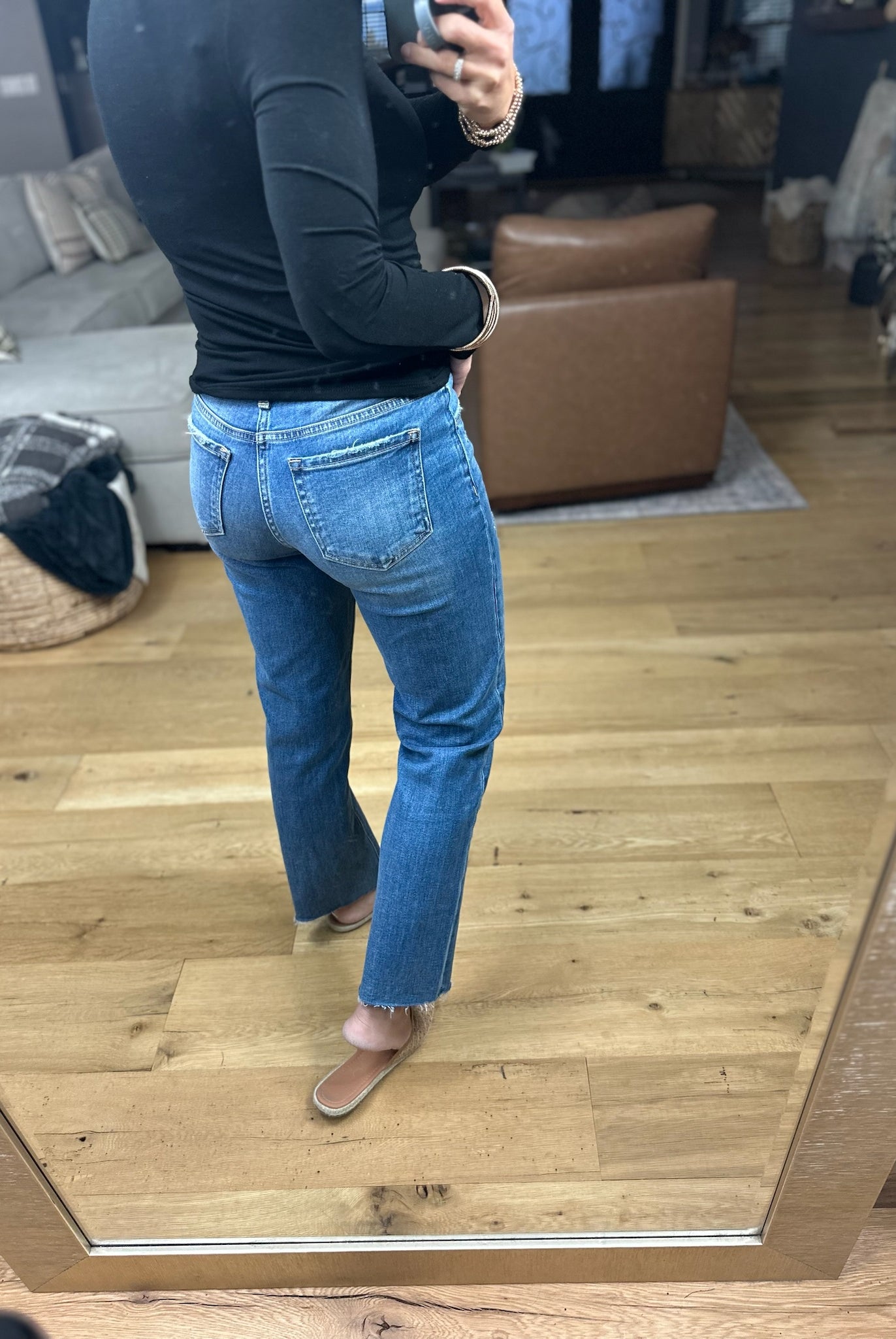 The Emily Mid-Rise Ankle Straight Denim-Jeans-Vervet-Anna Kaytes Boutique, Women's Fashion Boutique in Grinnell, Iowa