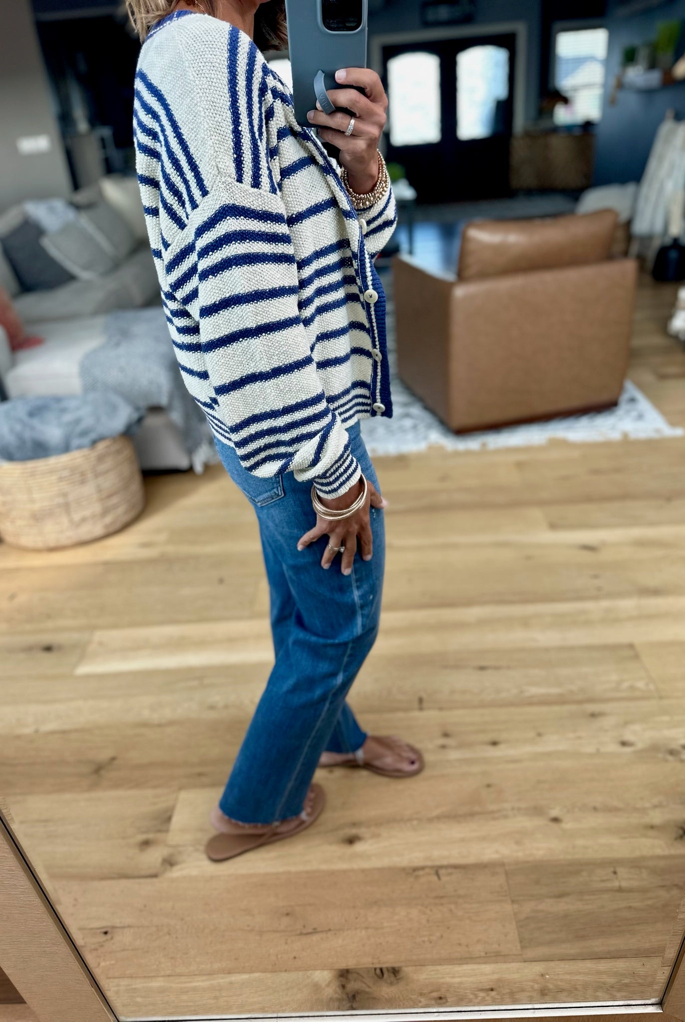 Darling Girl Striped Knit Tank + Cardigan Set-By Together-Anna Kaytes Boutique, Women's Fashion Boutique in Grinnell, Iowa