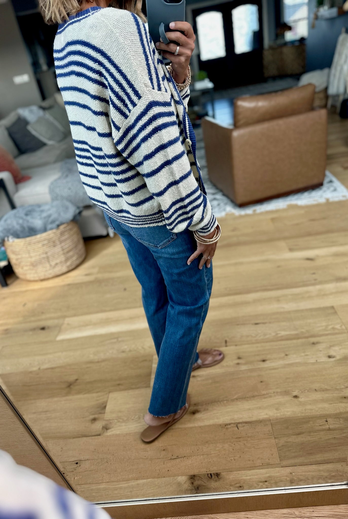 Darling Girl Striped Knit Tank + Cardigan Set-By Together-Anna Kaytes Boutique, Women's Fashion Boutique in Grinnell, Iowa