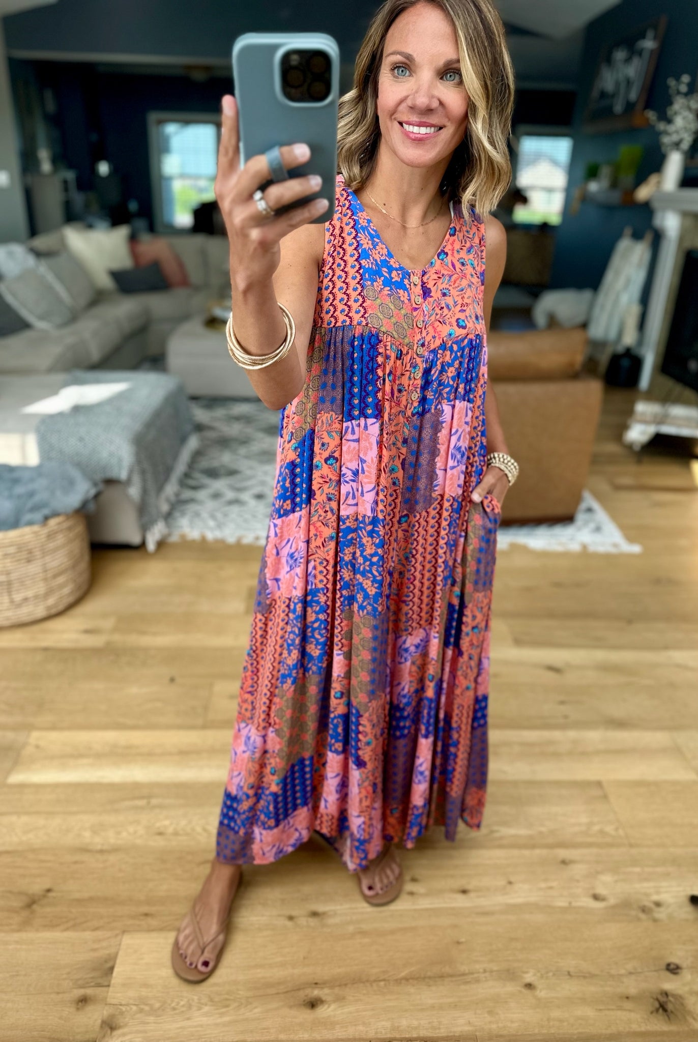 Festival Fields Patchwork Jumpsuit-Easel-Anna Kaytes Boutique, Women's Fashion Boutique in Grinnell, Iowa