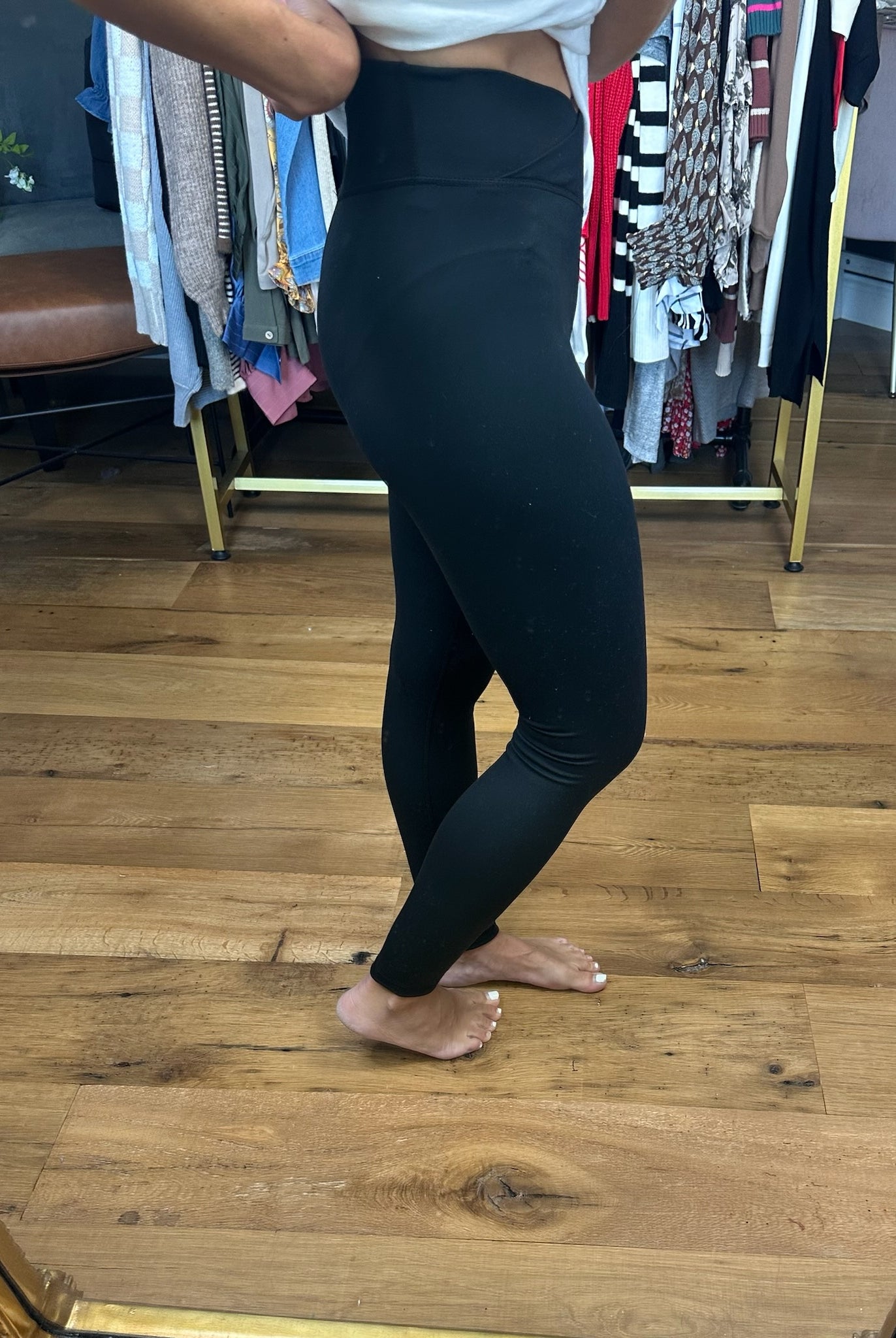 The Della Crossover Legging - Black-Mono B-Anna Kaytes Boutique, Women's Fashion Boutique in Grinnell, Iowa