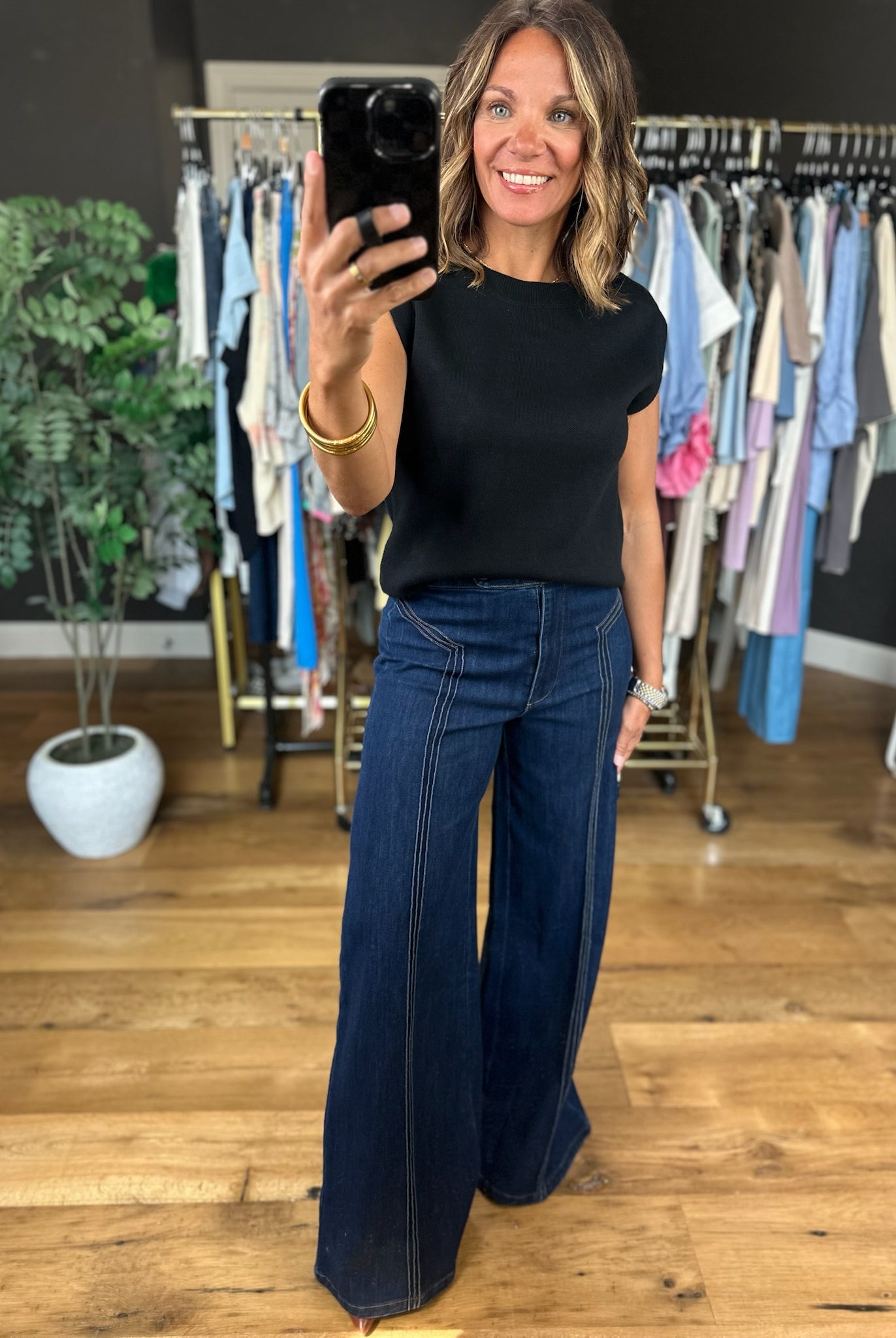 The Jolene High-Rise Wide-Leg Denim-Jeans-Fate-Anna Kaytes Boutique, Women's Fashion Boutique in Grinnell, Iowa