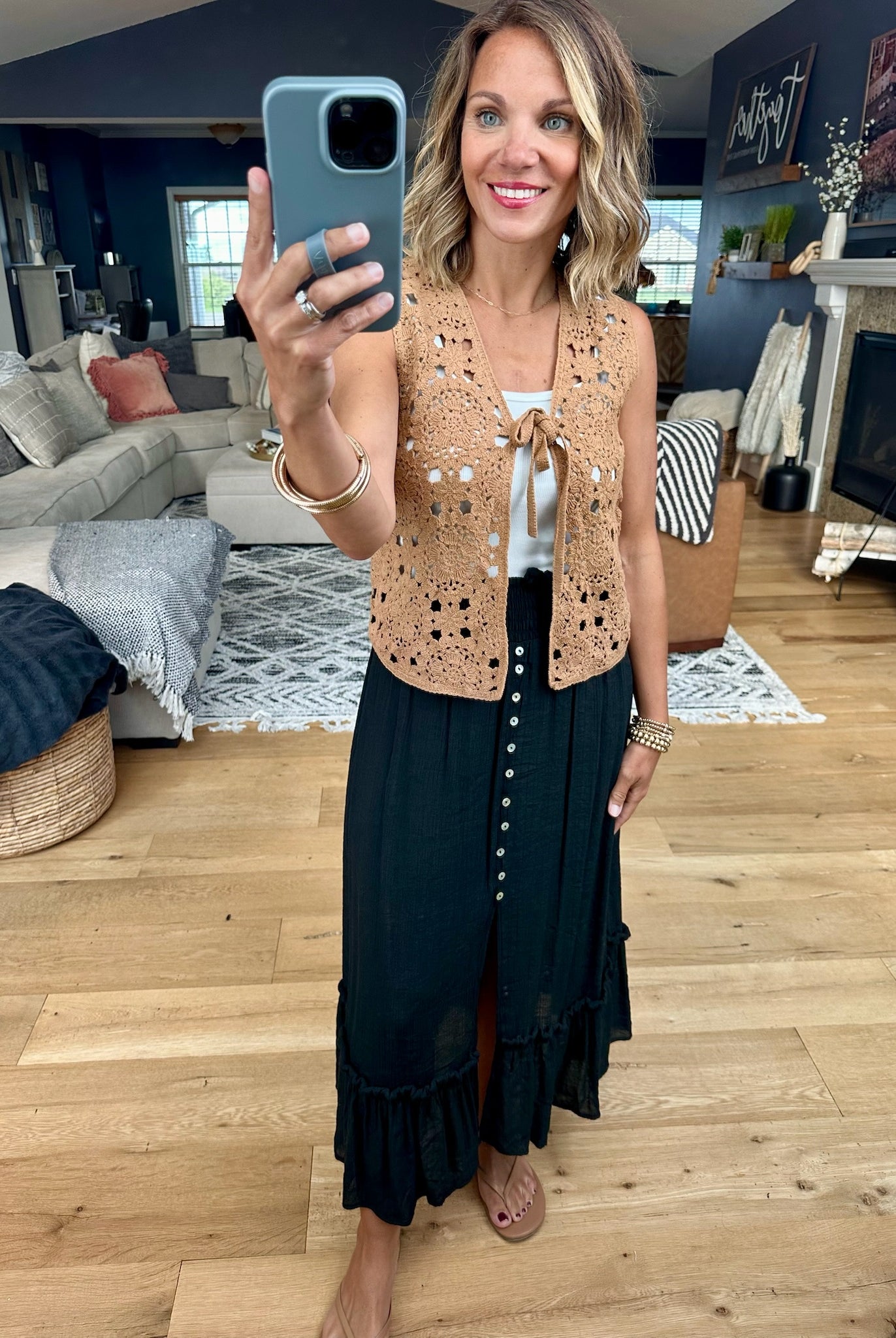 Closet Confession Knit Tie Vest-Wishlist-Anna Kaytes Boutique, Women's Fashion Boutique in Grinnell, Iowa