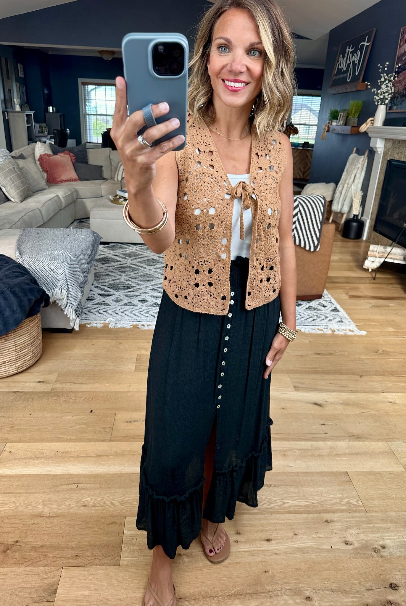 Closet Confession Knit Tie Vest-Wishlist-Anna Kaytes Boutique, Women's Fashion Boutique in Grinnell, Iowa