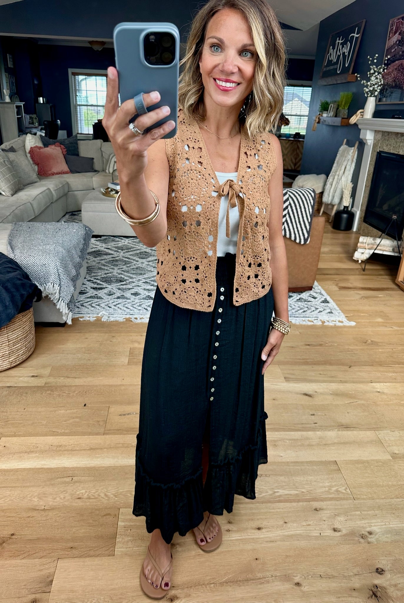 Closet Confession Knit Tie Vest-Wishlist-Anna Kaytes Boutique, Women's Fashion Boutique in Grinnell, Iowa