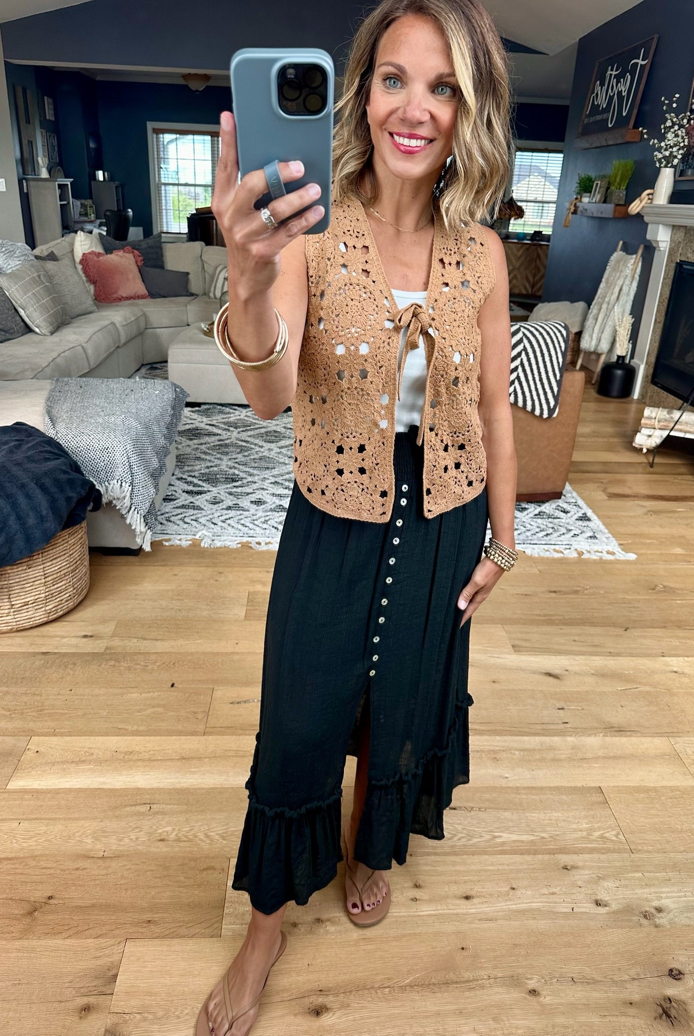 Closet Confession Knit Tie Vest-Wishlist-Anna Kaytes Boutique, Women's Fashion Boutique in Grinnell, Iowa