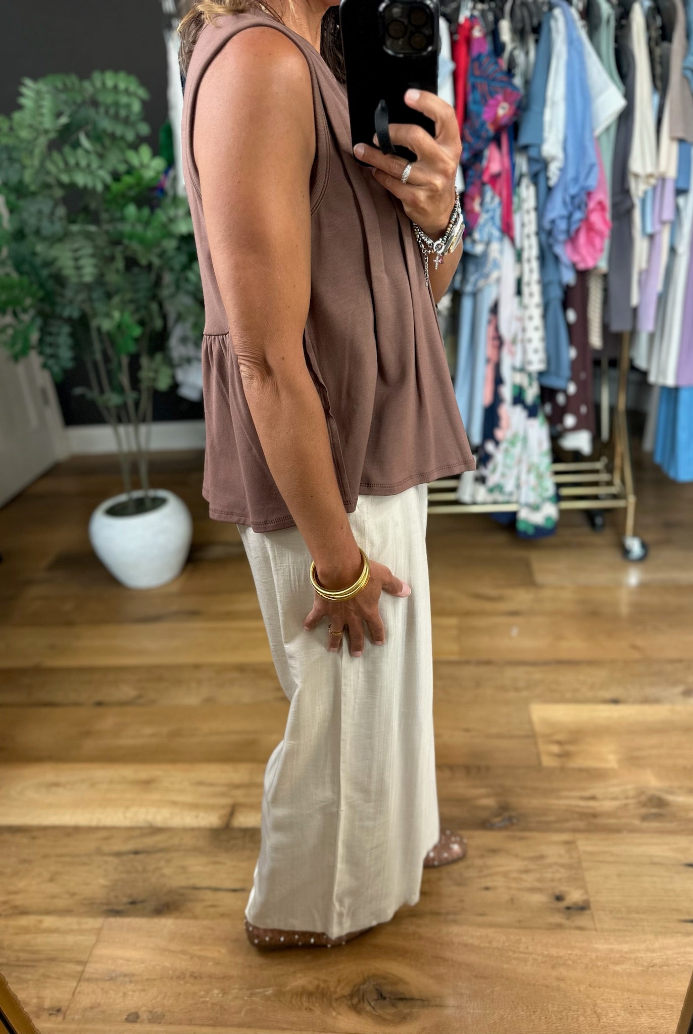Softer Season Pleated Top-Sleeveless-By Together-Anna Kaytes Boutique, Women's Fashion Boutique in Grinnell, Iowa