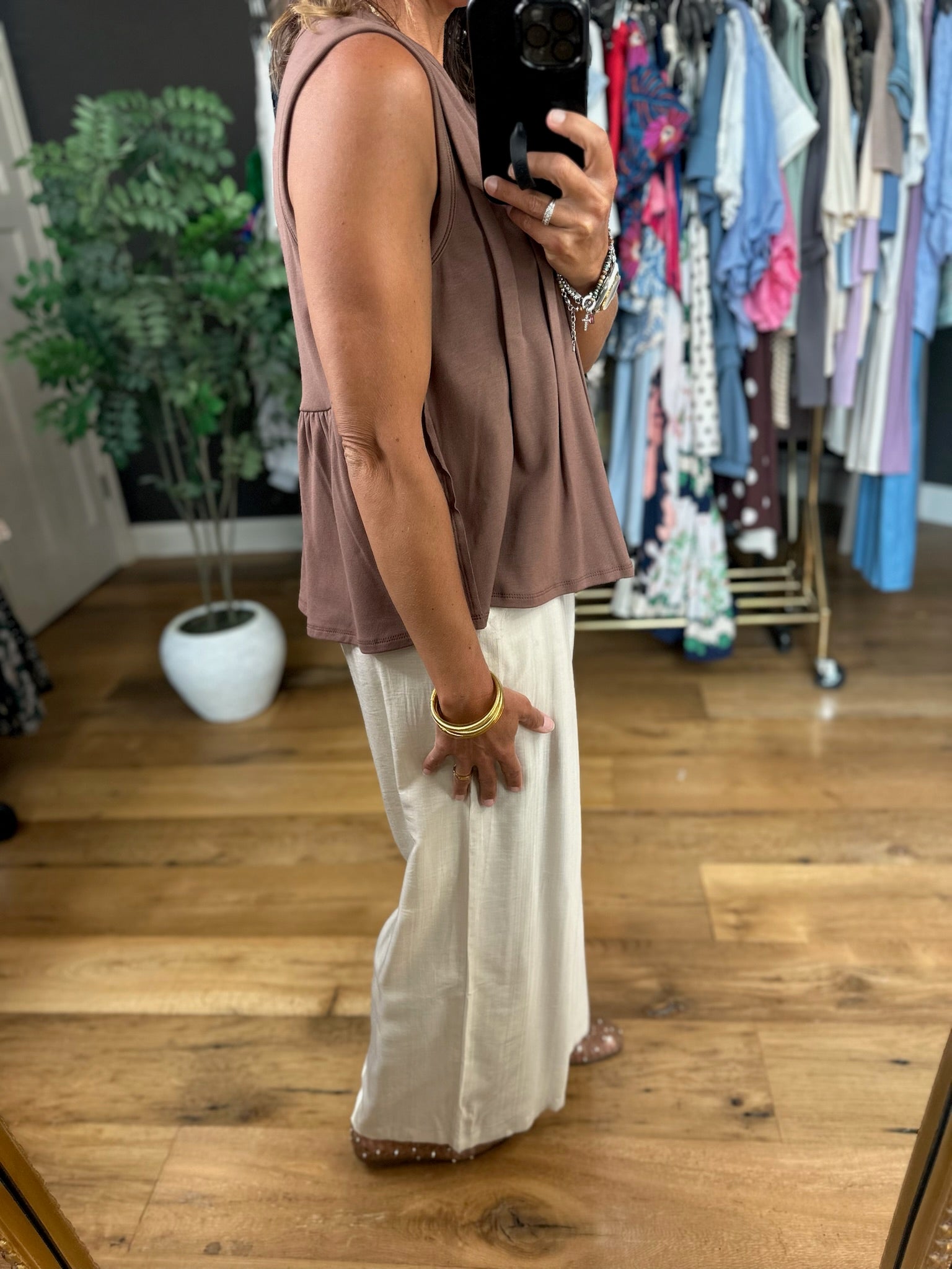 Softer Season Pleated Top-Sleeveless-By Together-Anna Kaytes Boutique, Women's Fashion Boutique in Grinnell, Iowa