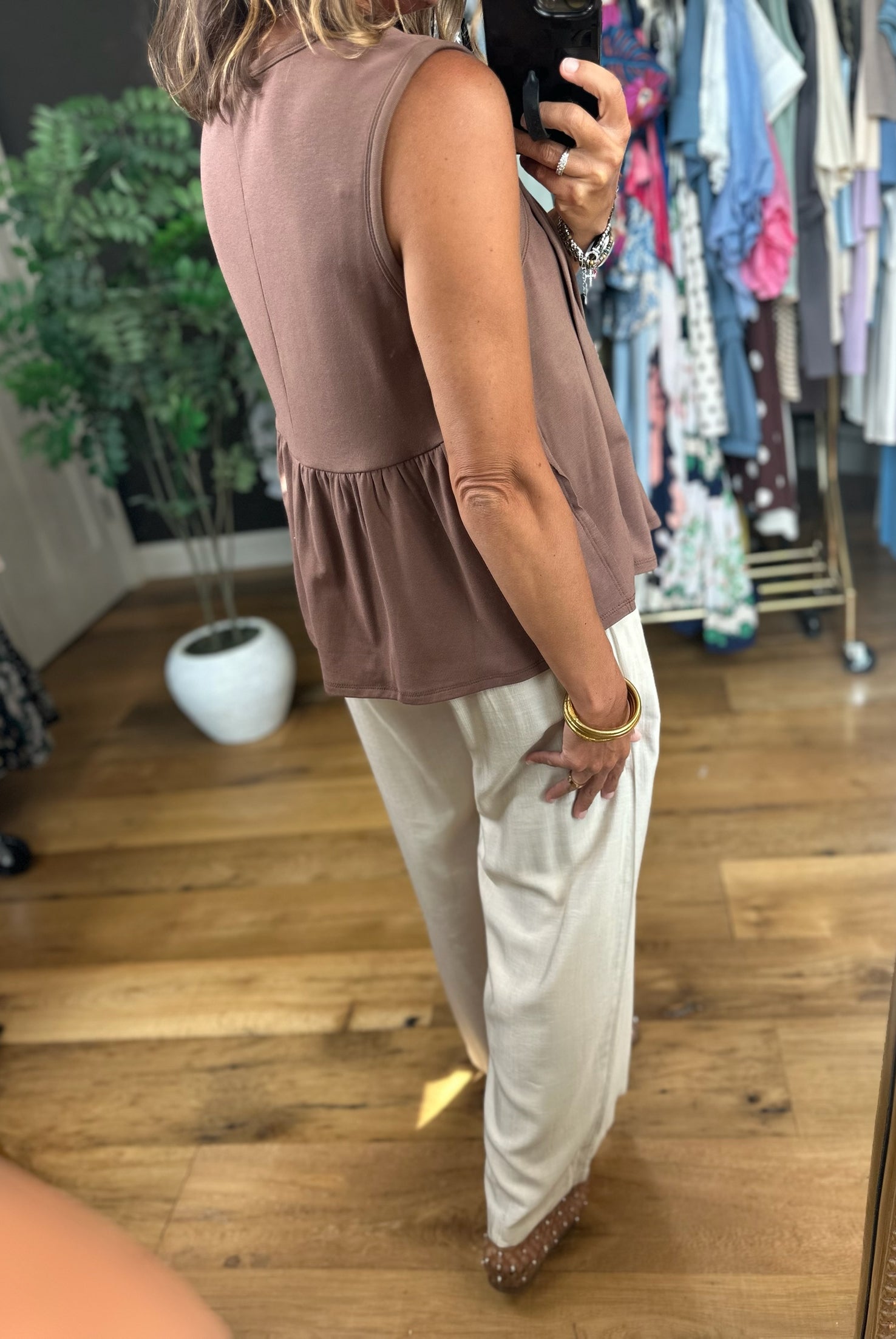 Softer Season Pleated Top-Sleeveless-By Together-Anna Kaytes Boutique, Women's Fashion Boutique in Grinnell, Iowa