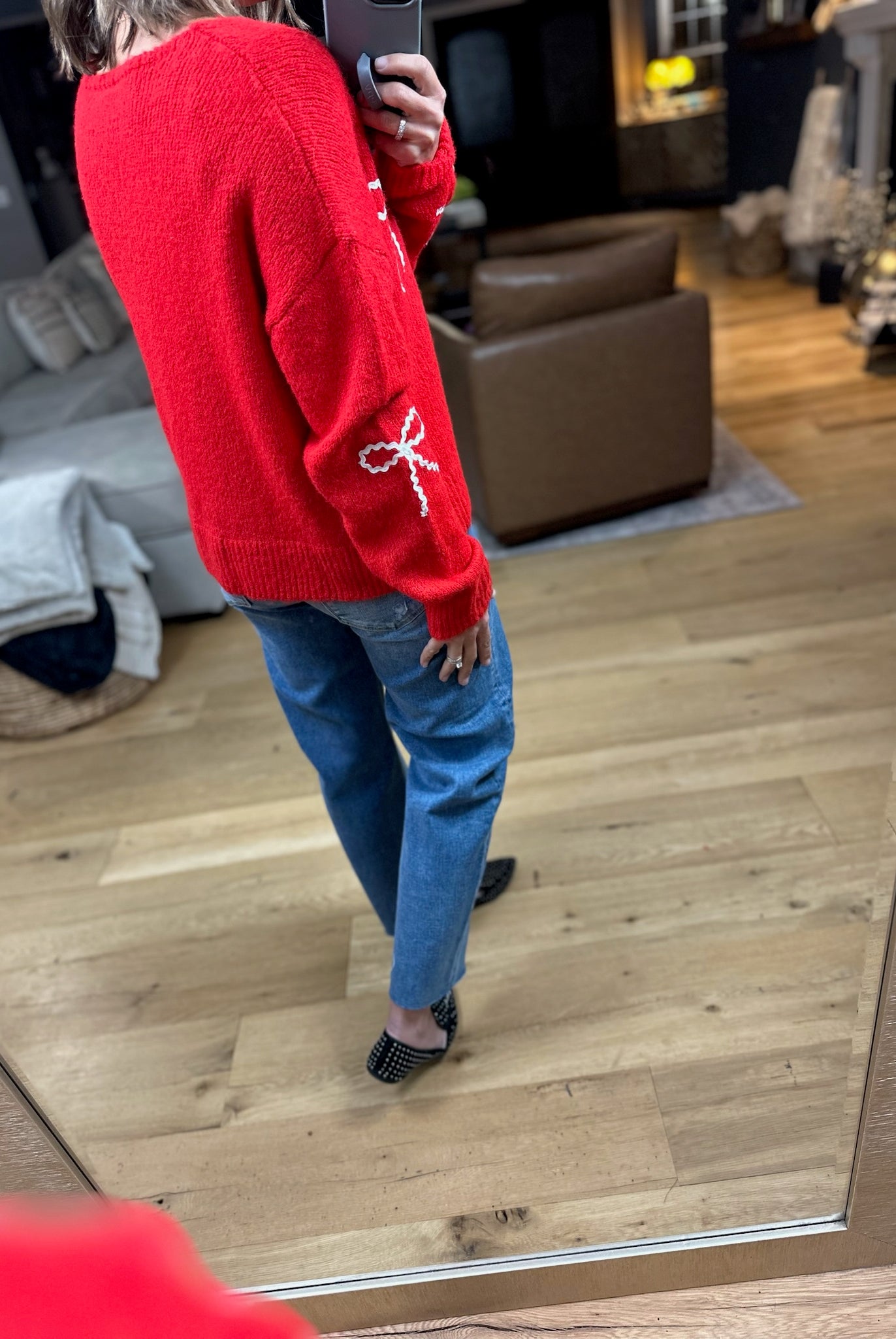 Finishing Touches Bow-Detail Sweater-Sweaters-Wishlist-Anna Kaytes Boutique, Women's Fashion Boutique in Grinnell, Iowa