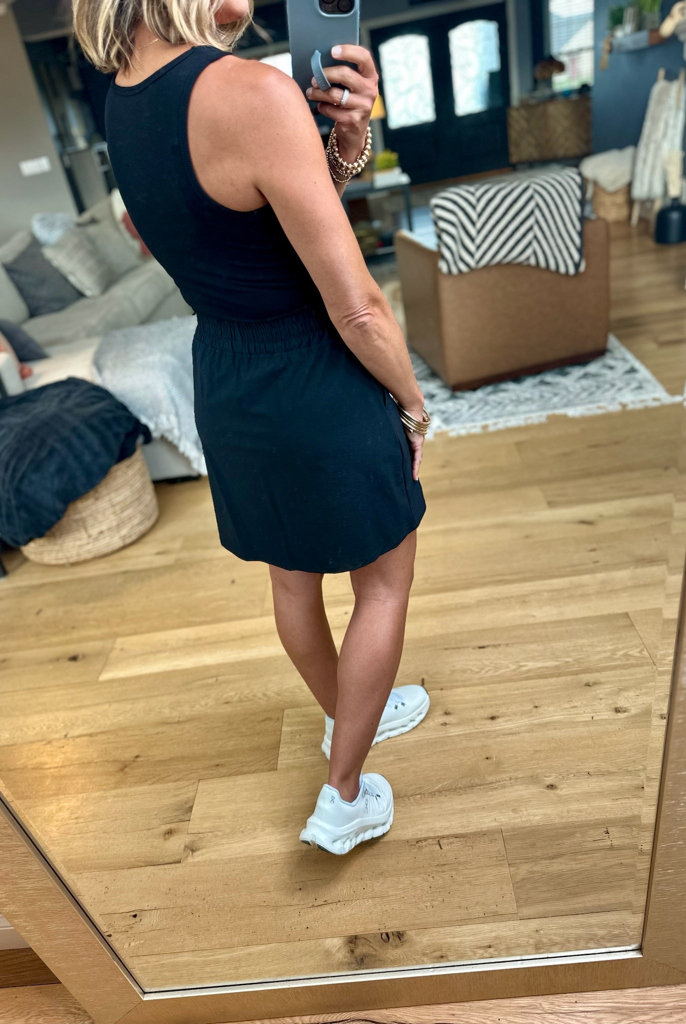 On The Go Pocket Skort-Mono B-Anna Kaytes Boutique, Women's Fashion Boutique in Grinnell, Iowa
