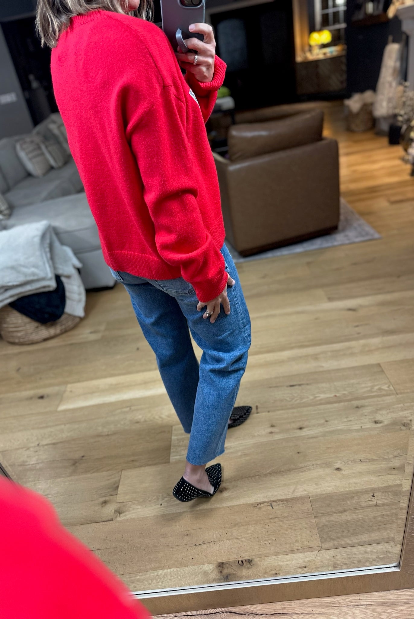 MERRY Crew Sweater-Sweaters-Wishlist-Anna Kaytes Boutique, Women's Fashion Boutique in Grinnell, Iowa