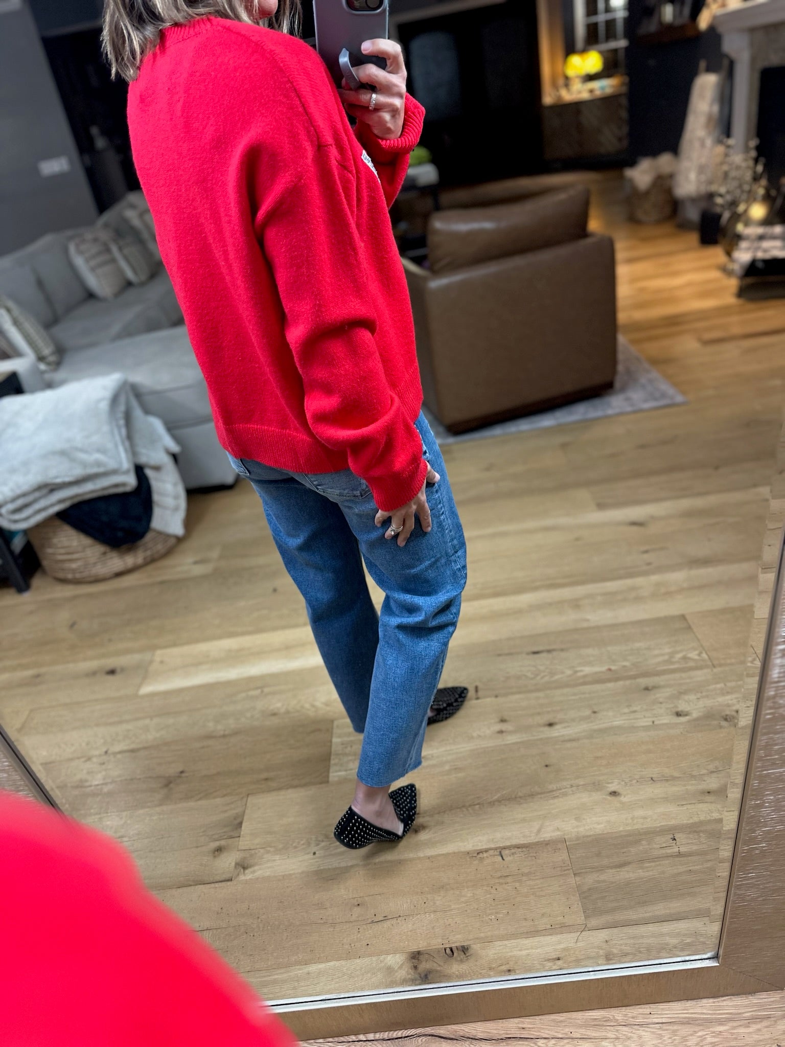 MERRY Crew Sweater-Sweaters-Wishlist-Anna Kaytes Boutique, Women's Fashion Boutique in Grinnell, Iowa