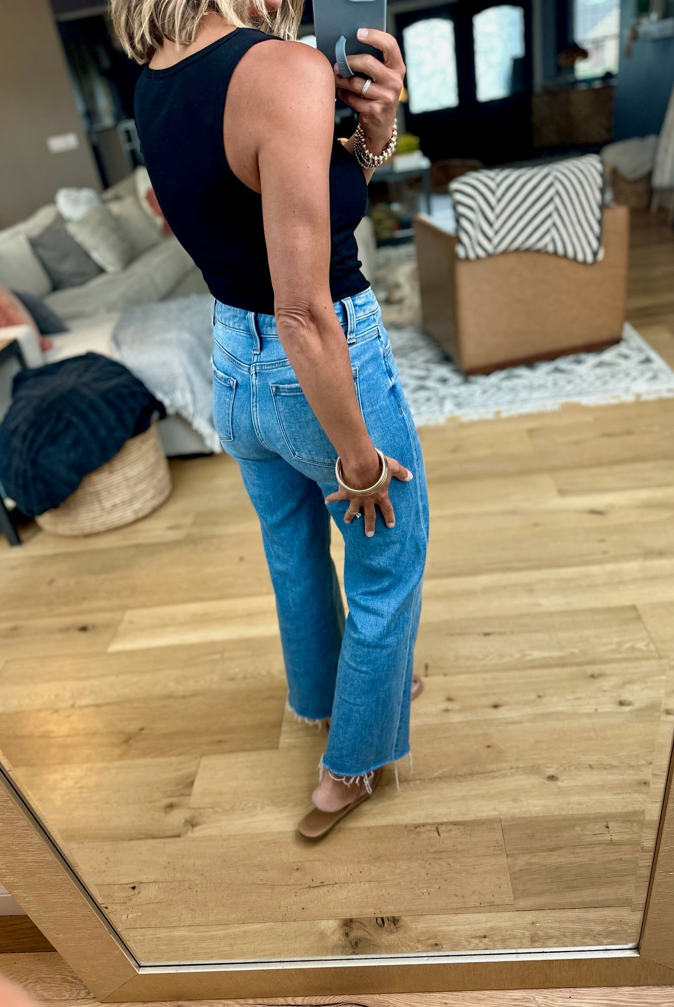 The Good Look Square Neck Ribbed Tank-Mono B-Anna Kaytes Boutique, Women's Fashion Boutique in Grinnell, Iowa