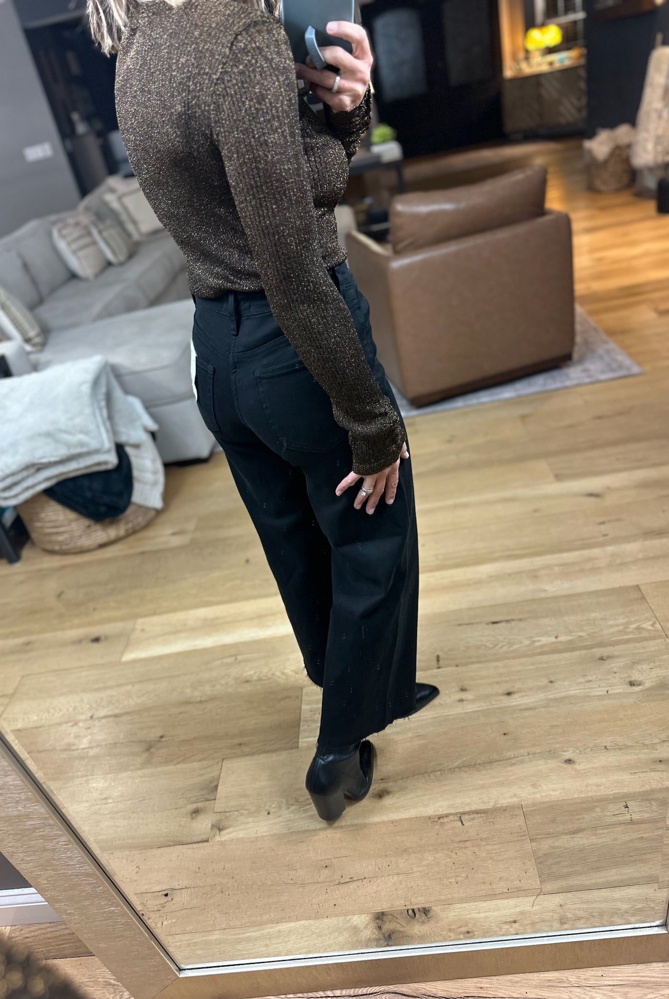 The Right Harmony Textured Bodysuit-Long Sleeves-By Together-Anna Kaytes Boutique, Women's Fashion Boutique in Grinnell, Iowa