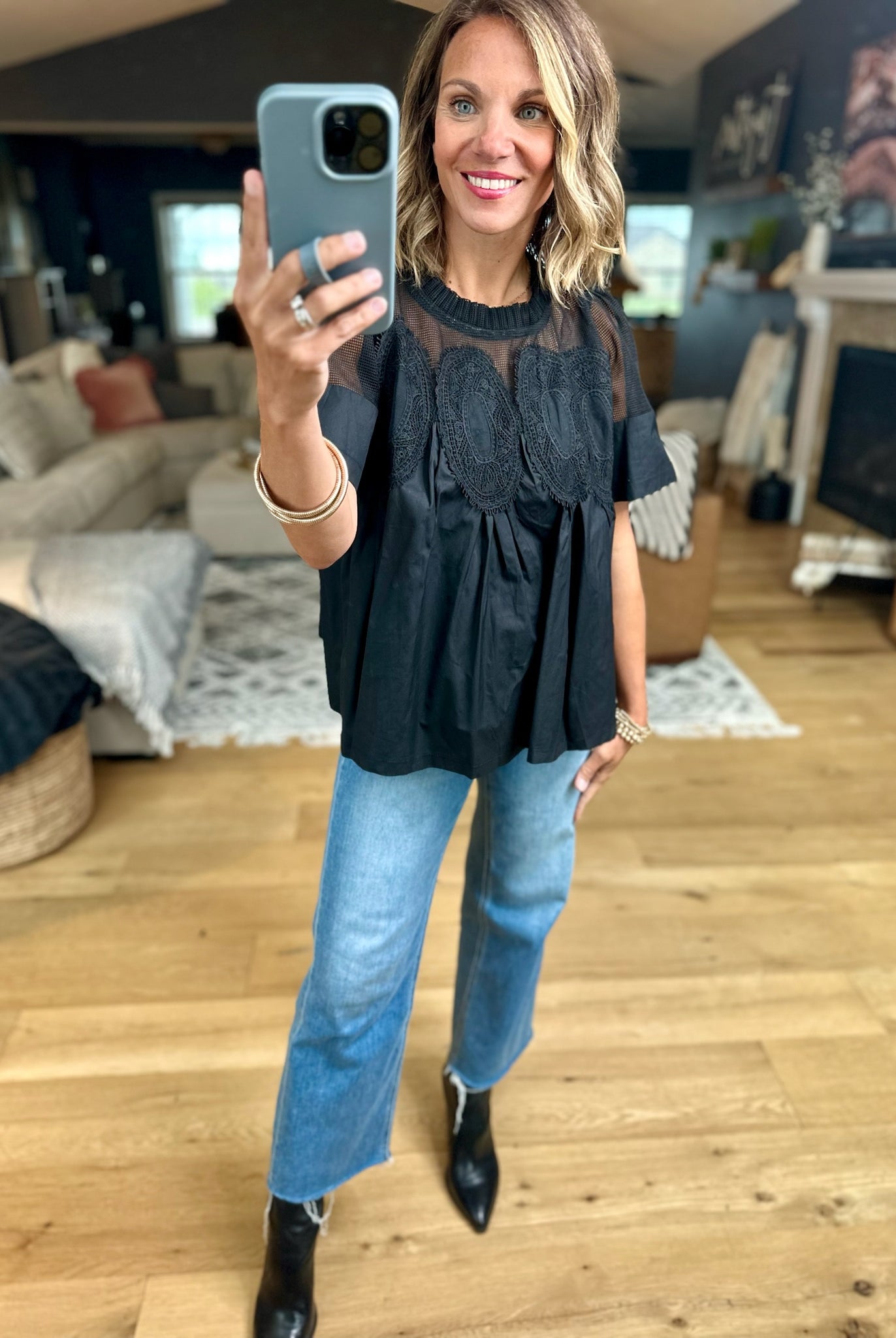 Current Mood Pleated Top-Fate-Anna Kaytes Boutique, Women's Fashion Boutique in Grinnell, Iowa