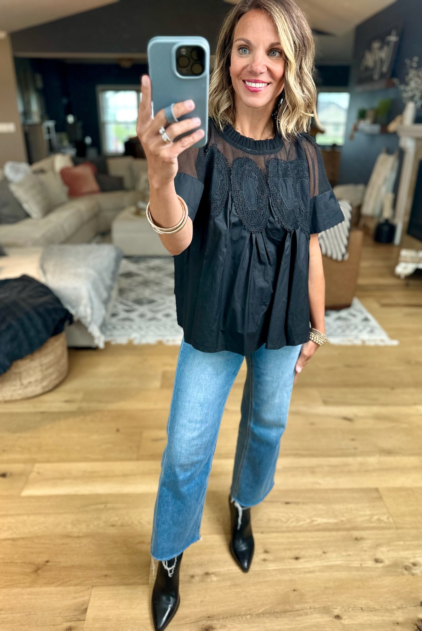 Current Mood Pleated Top-Fate-Anna Kaytes Boutique, Women's Fashion Boutique in Grinnell, Iowa