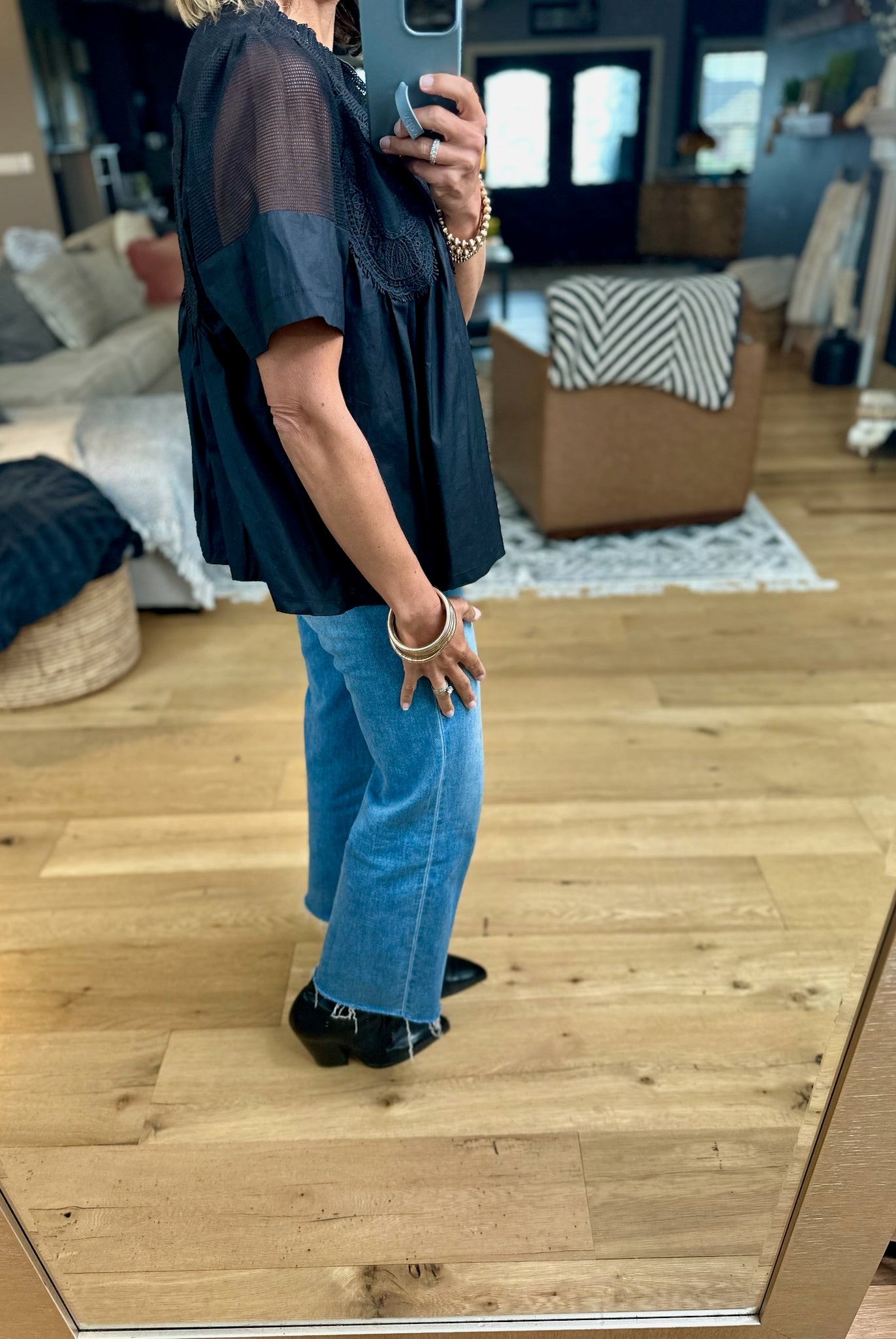 Current Mood Pleated Top-Fate-Anna Kaytes Boutique, Women's Fashion Boutique in Grinnell, Iowa