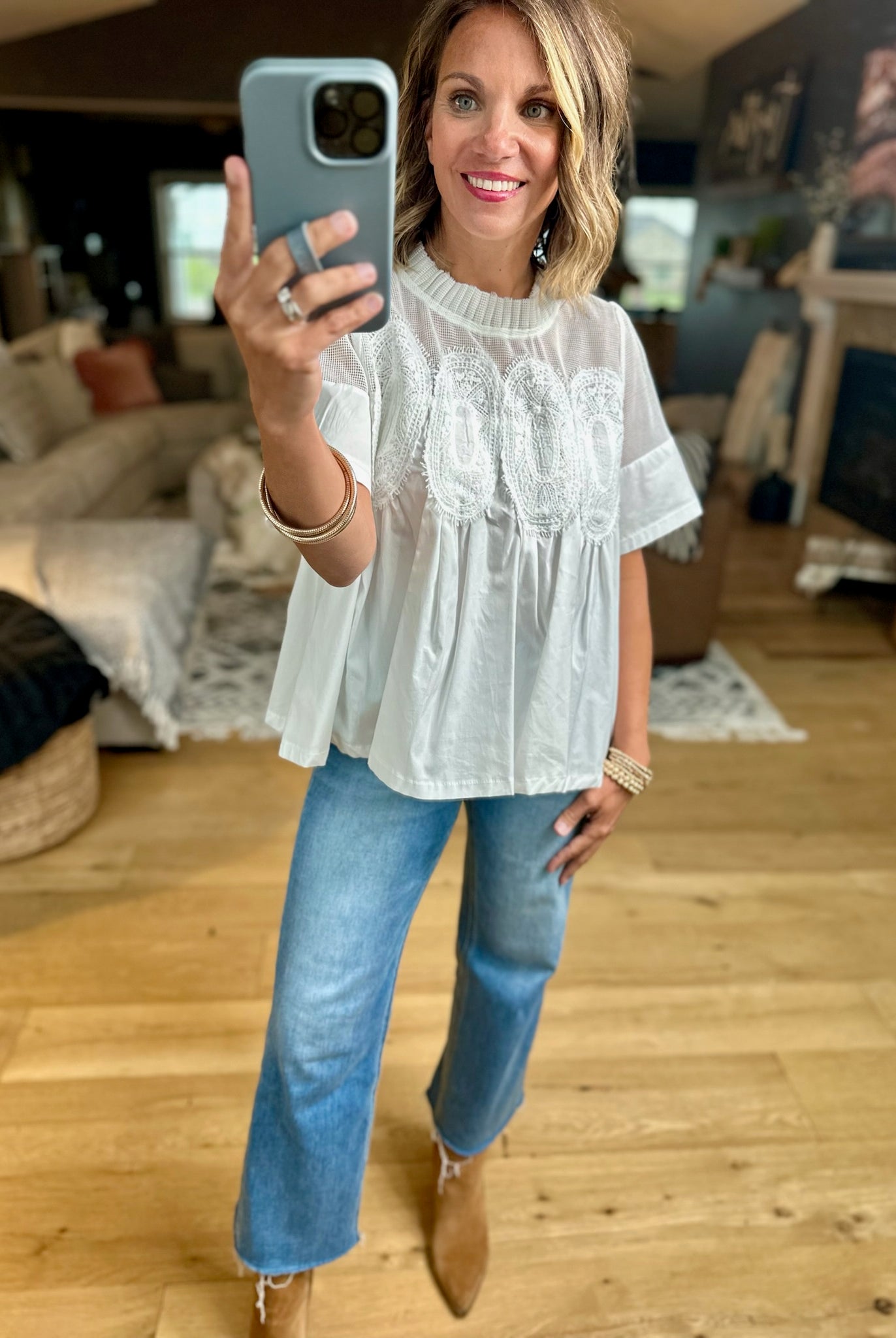 Current Mood Pleated Top-Fate-Anna Kaytes Boutique, Women's Fashion Boutique in Grinnell, Iowa